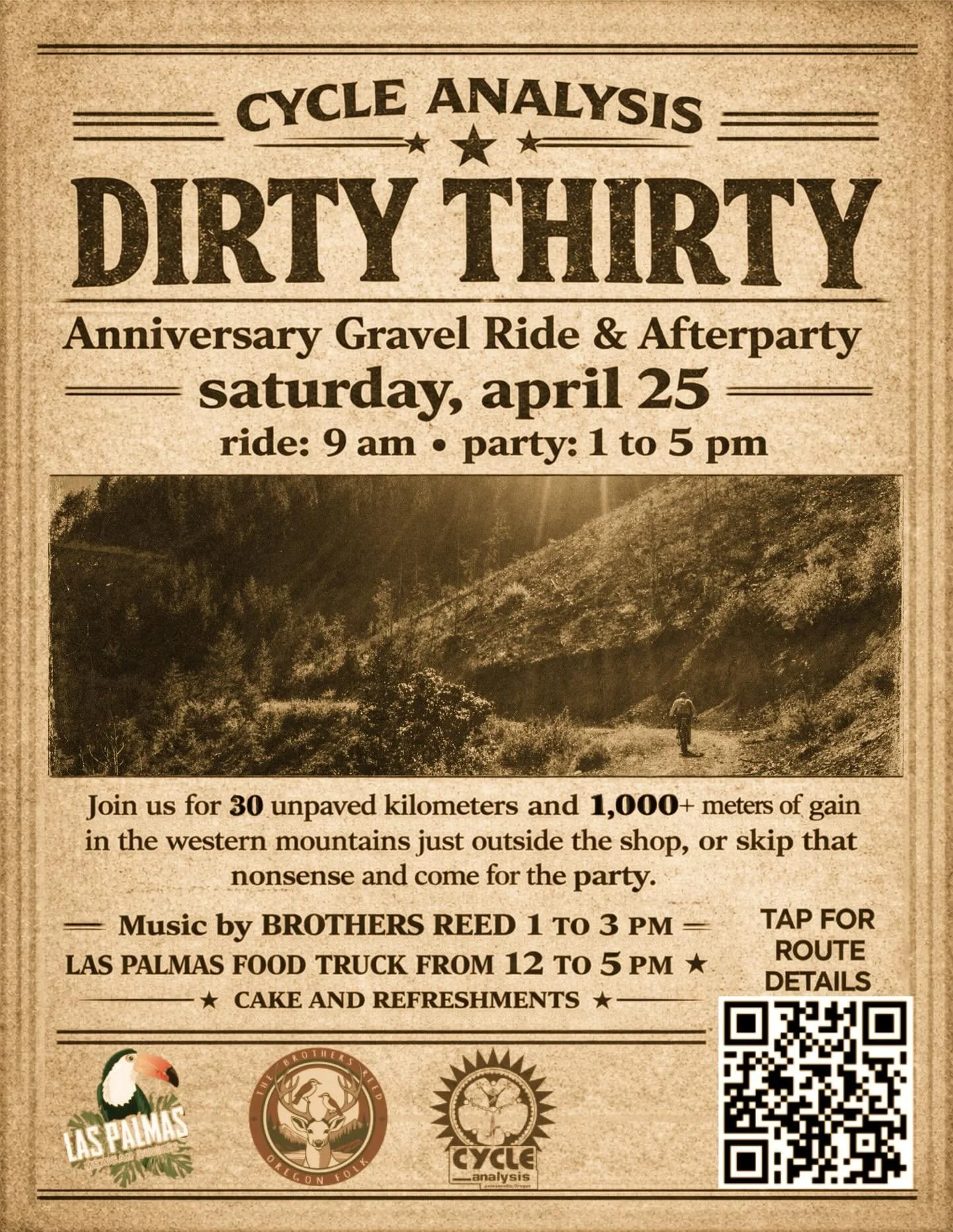 Jumped the gun a bit yesterday and posted a preliminary poster! But you got the gist of what we are planning!  This one&rsquo;s much better!  Come celebrate with Cycle Analysis! We have had the privilege of serving Jacksonville and surrounding commun