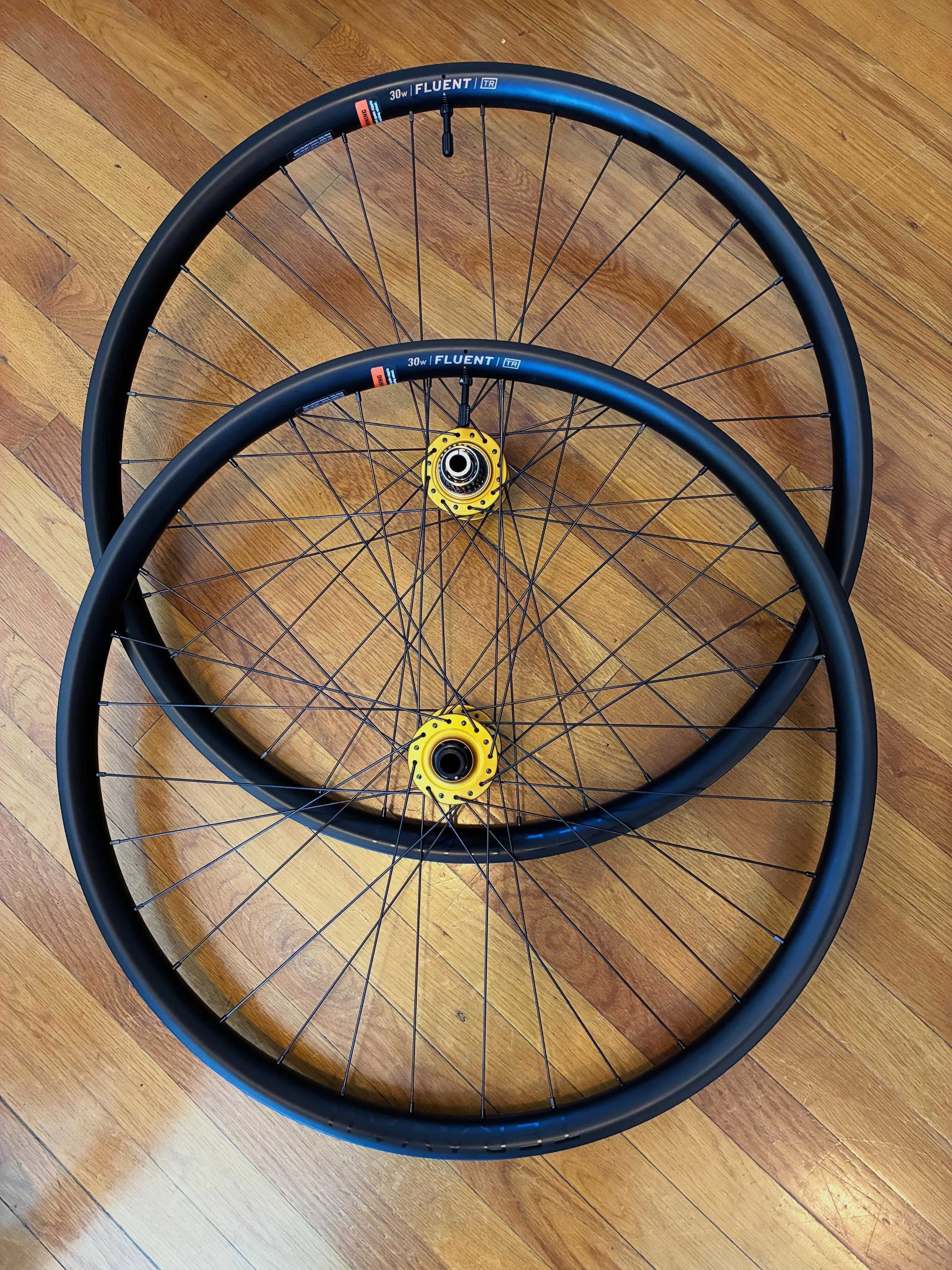 These will be hitting the local trails soon. Teravail Fluent carbon rims laced to 50th Anniversary Chris King boost hubs. 1840 grams. #vernbuiltwheels #handbuiltwheelsarebetter #teravailfluent #visitjacksonvilleoregon #chriskingbuzz