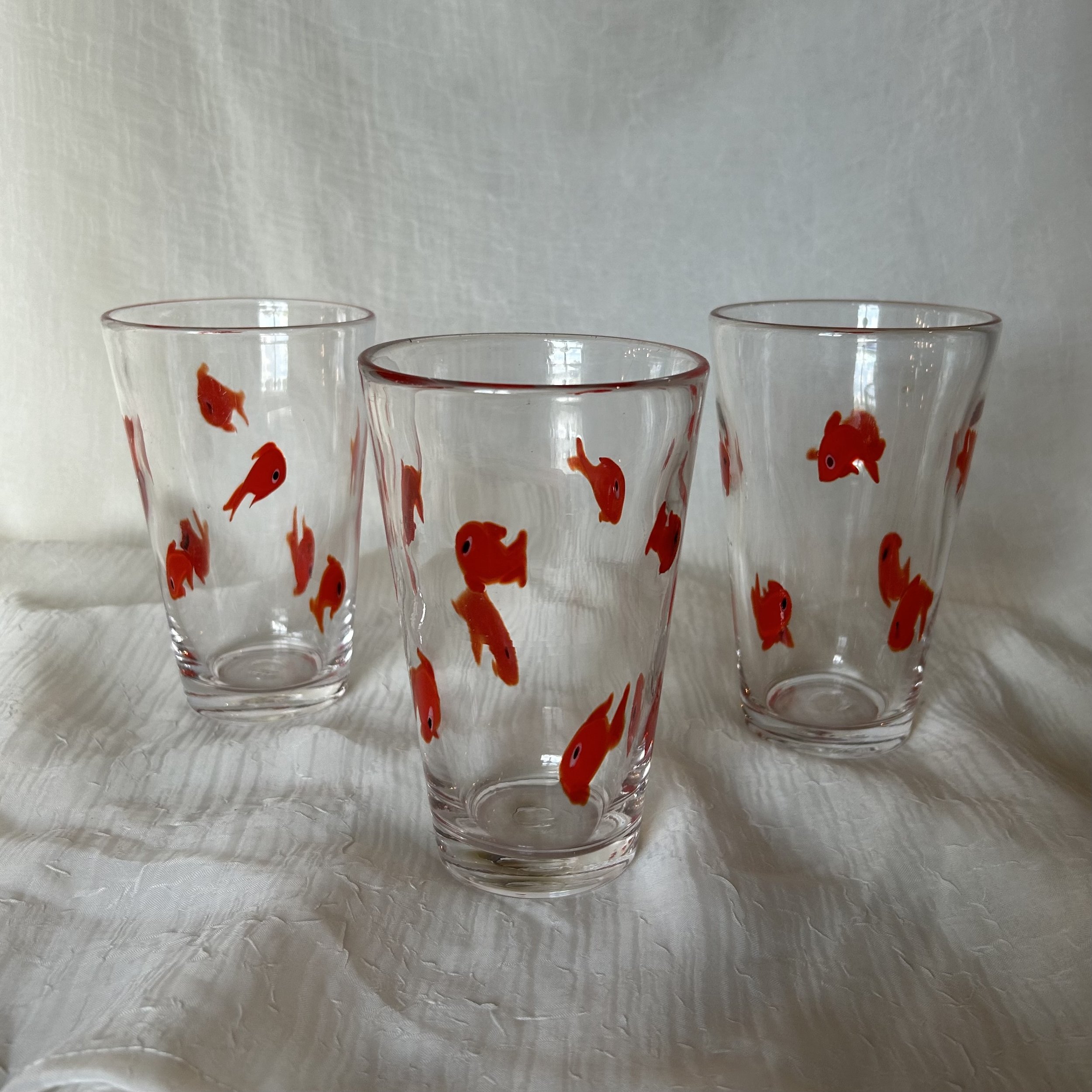 Goldfish Drinking Glasses