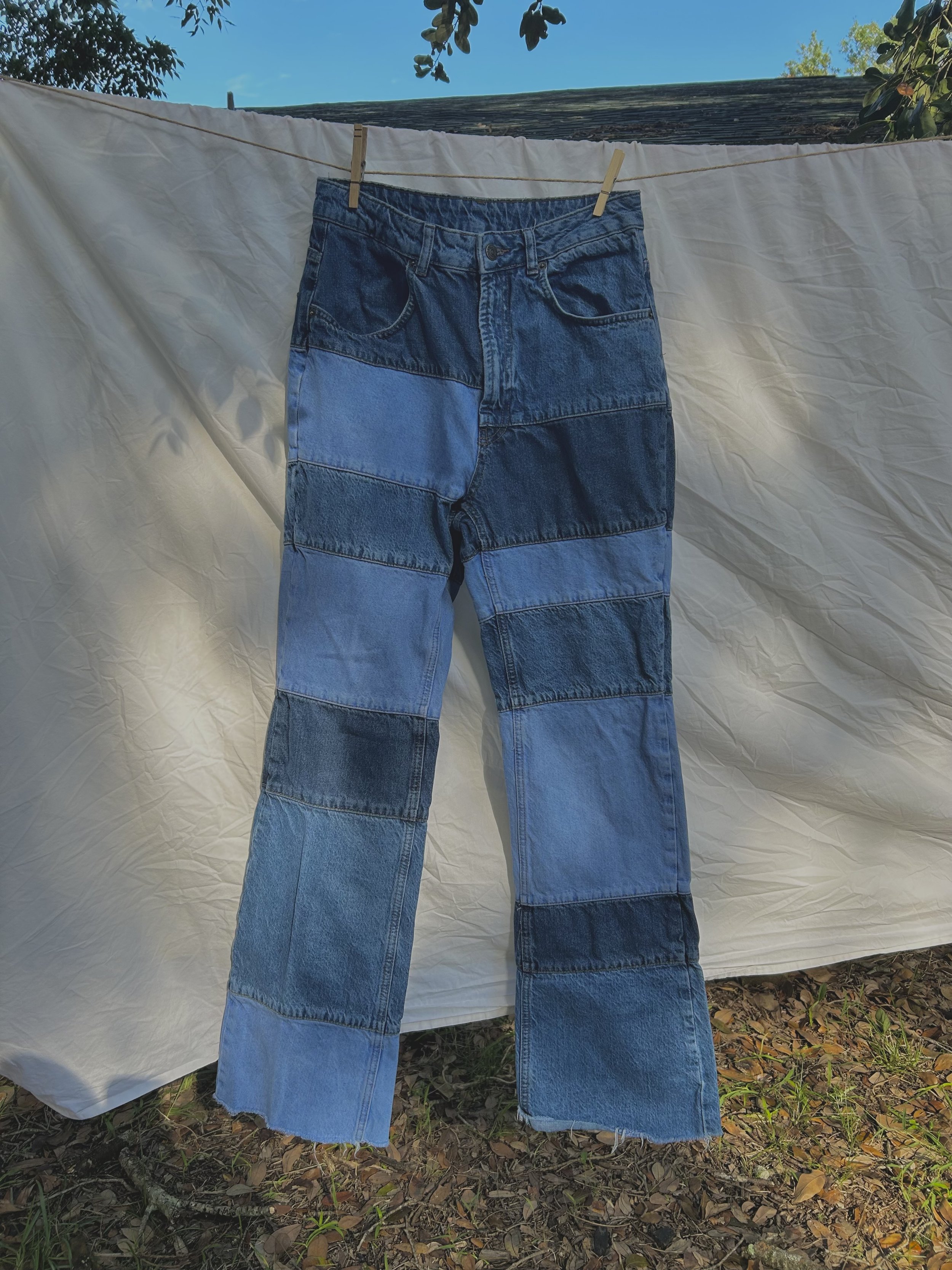 Subdued Patchwork Jeans