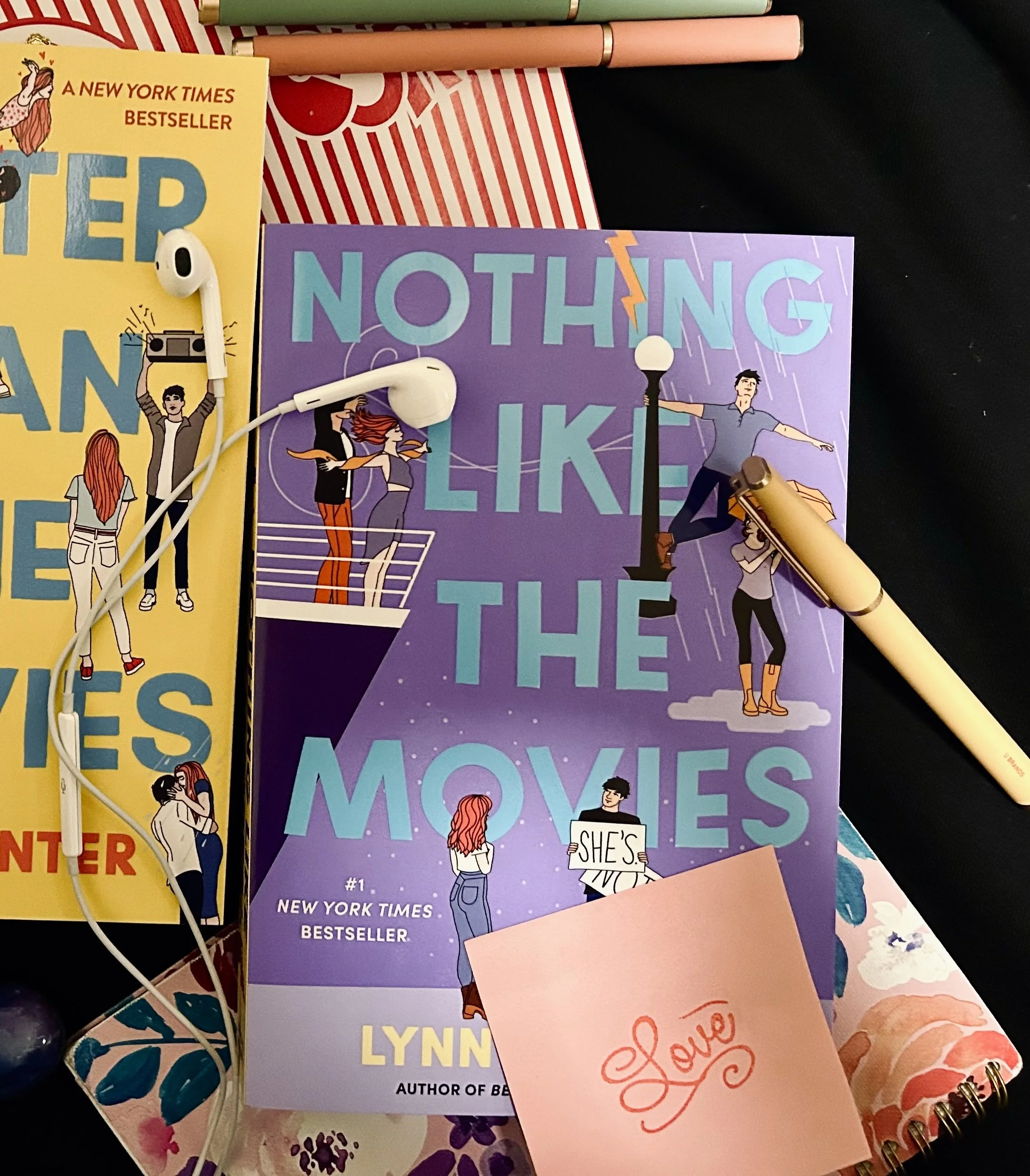 Nothing Like The Movies book cover and props in creative photo