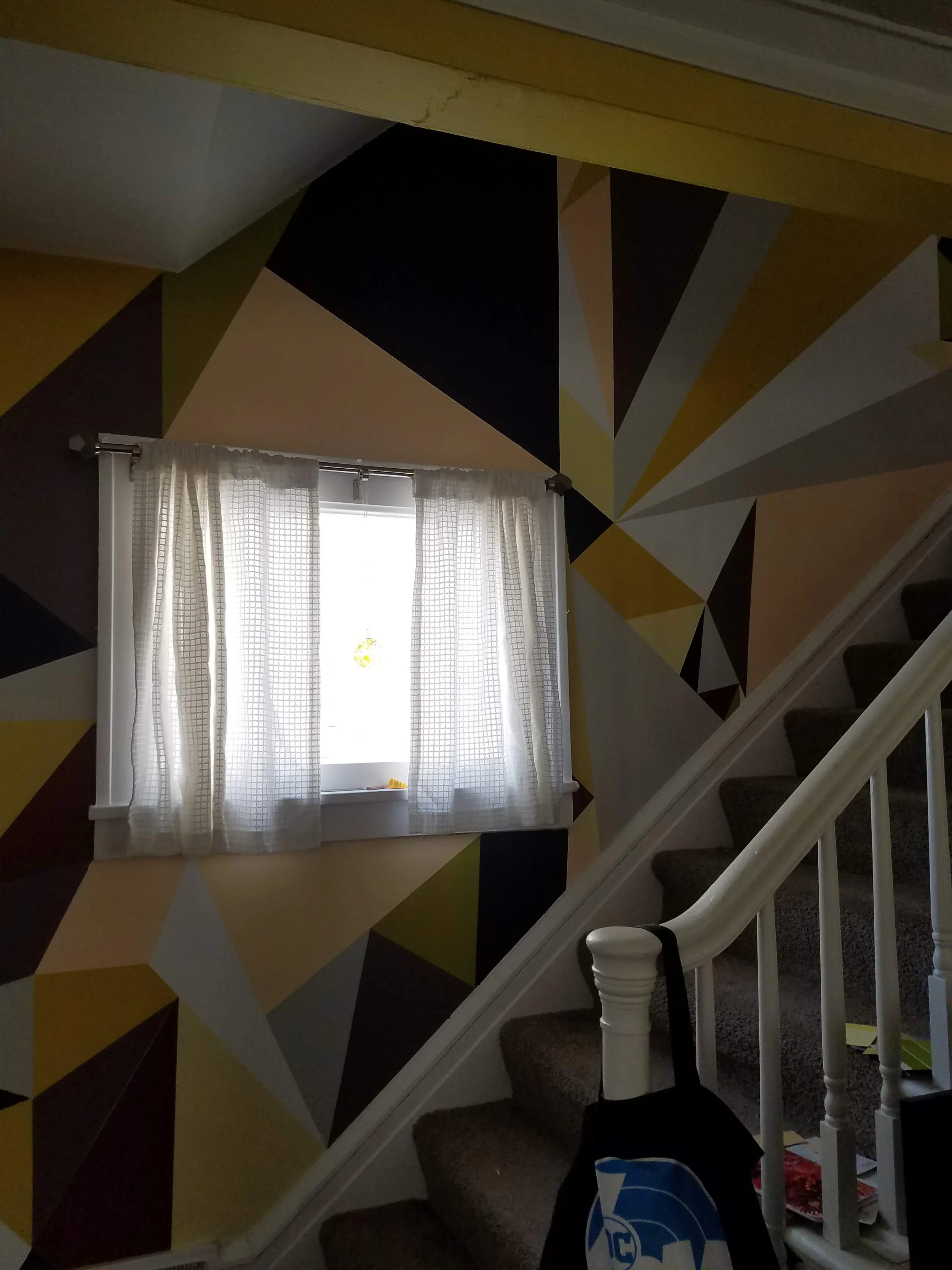 Color Palette
2020
Interior house paint on stairway walls
8 ft x 22 ft