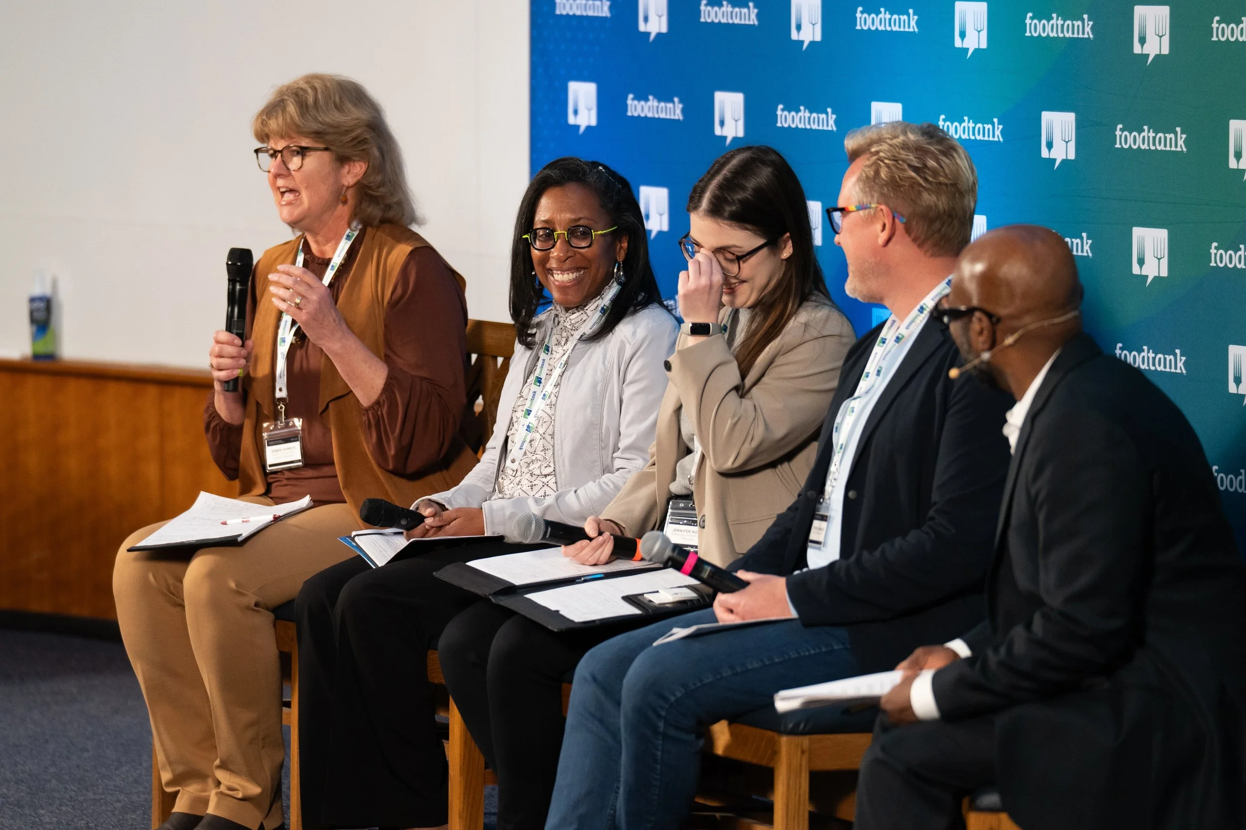 Panel discussion at Food Tank conference in Durham, North Carolina