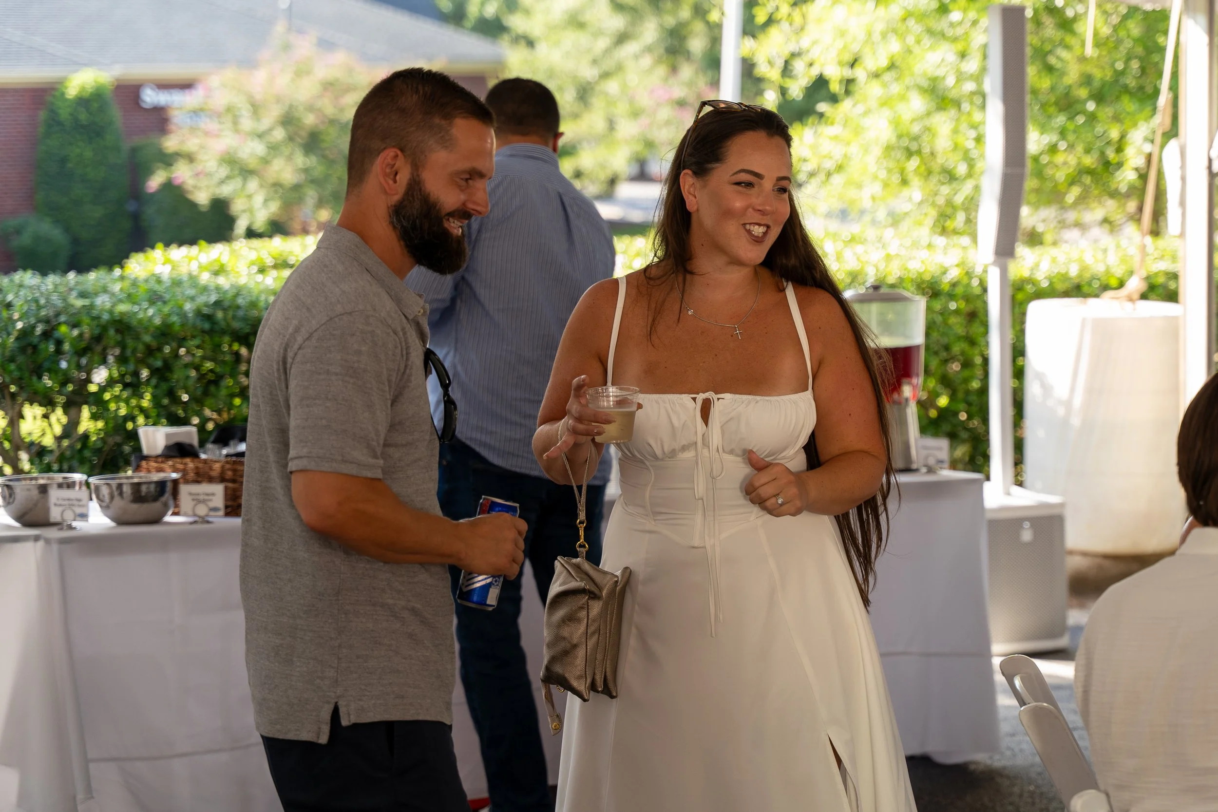 Guests celebrating at a corporate anniversary event