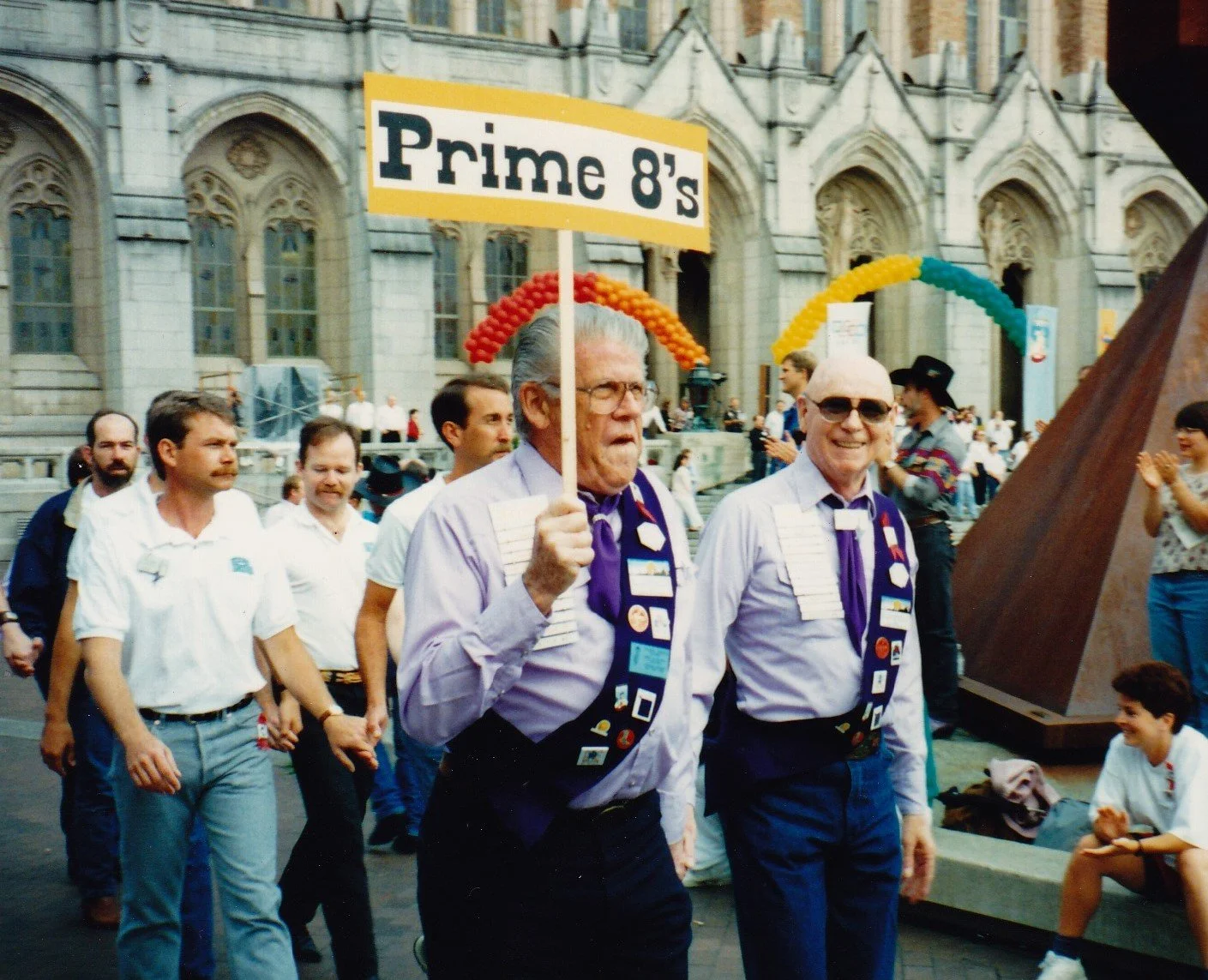 Bill & Stan Leading Prime 8's in the 1993 Grand March