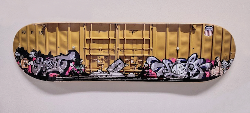 TRAIN AUTOGRAPHED SKATEBOARD DECK