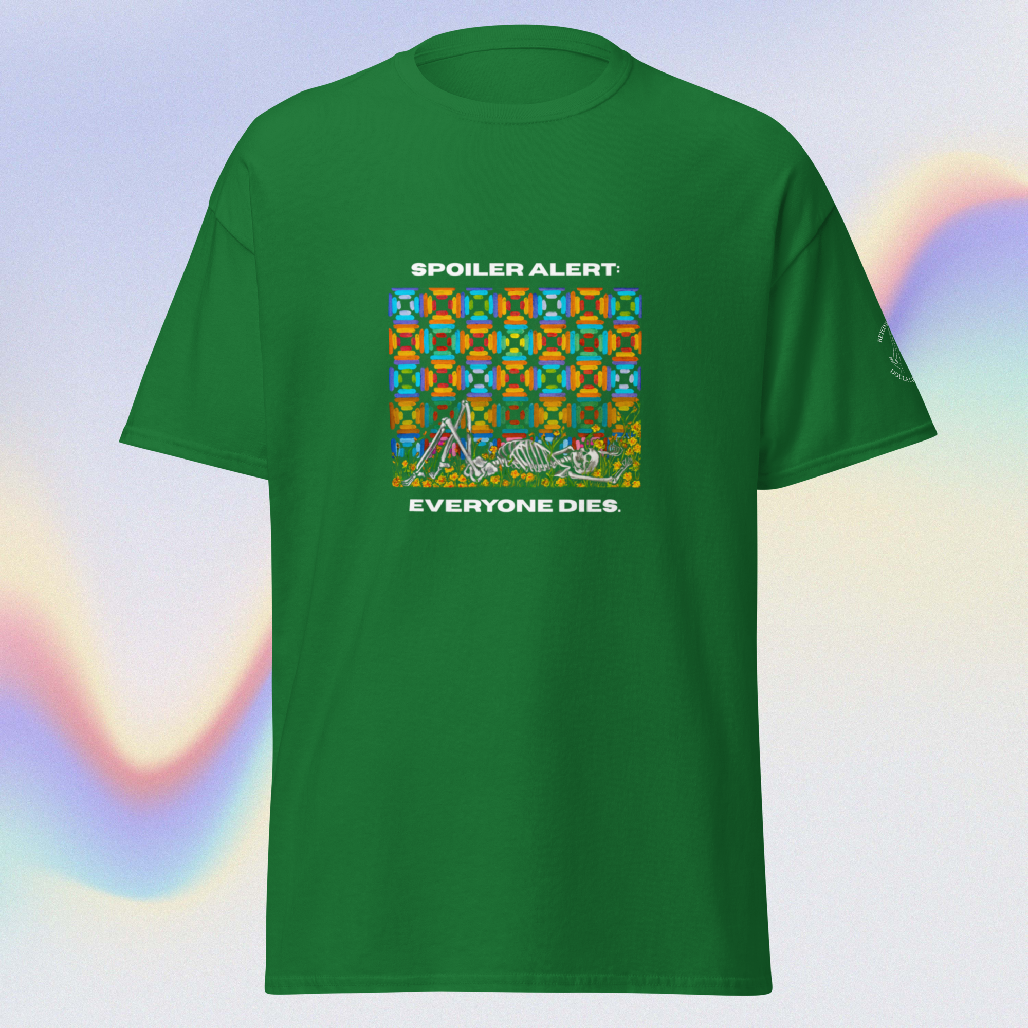 unisex-classic-tee-turf-green-front-6a555d062fffb.png
