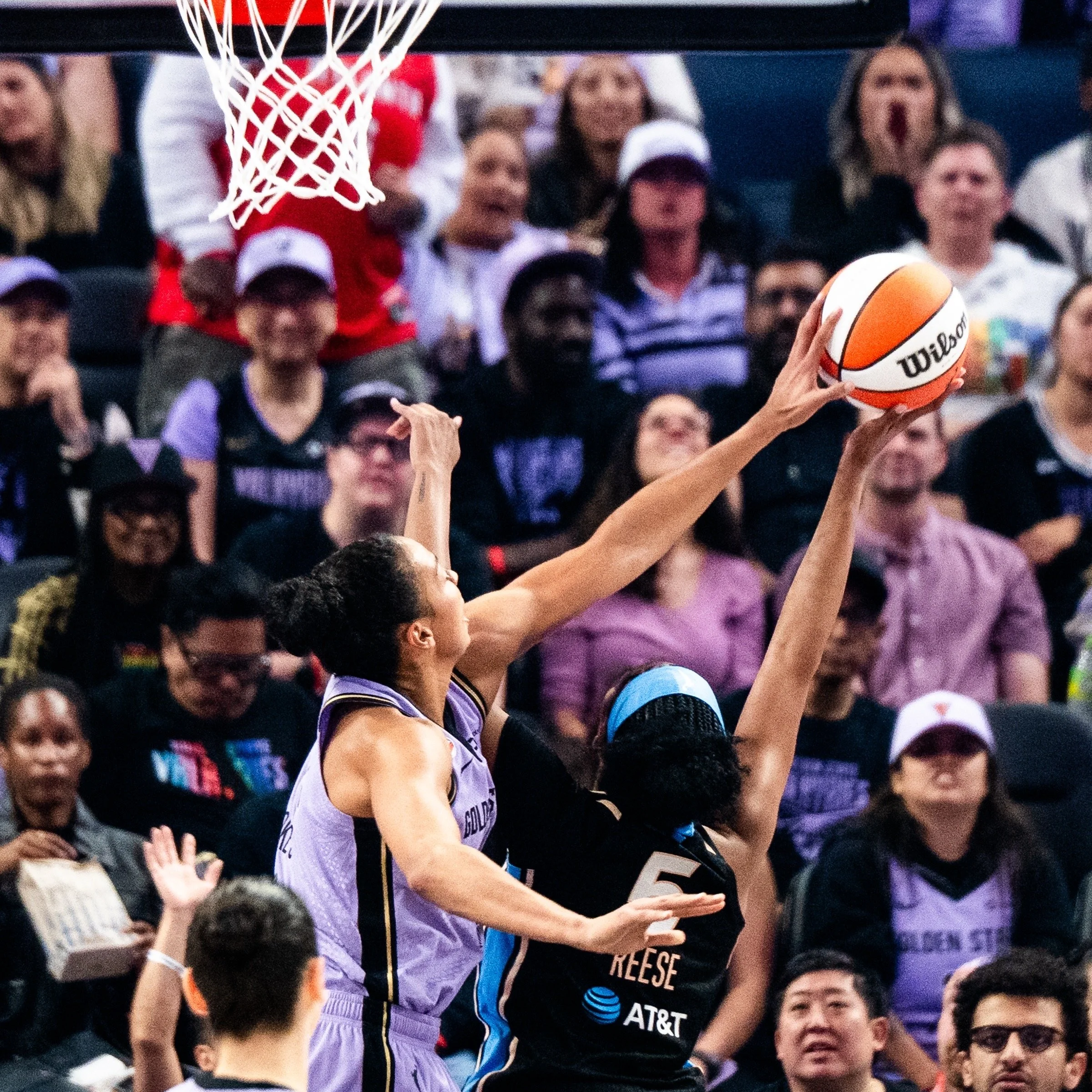 Kiah Stokes Just Set a Valkyries Franchise Record  Seven Blocks Golden State Wins 78-75