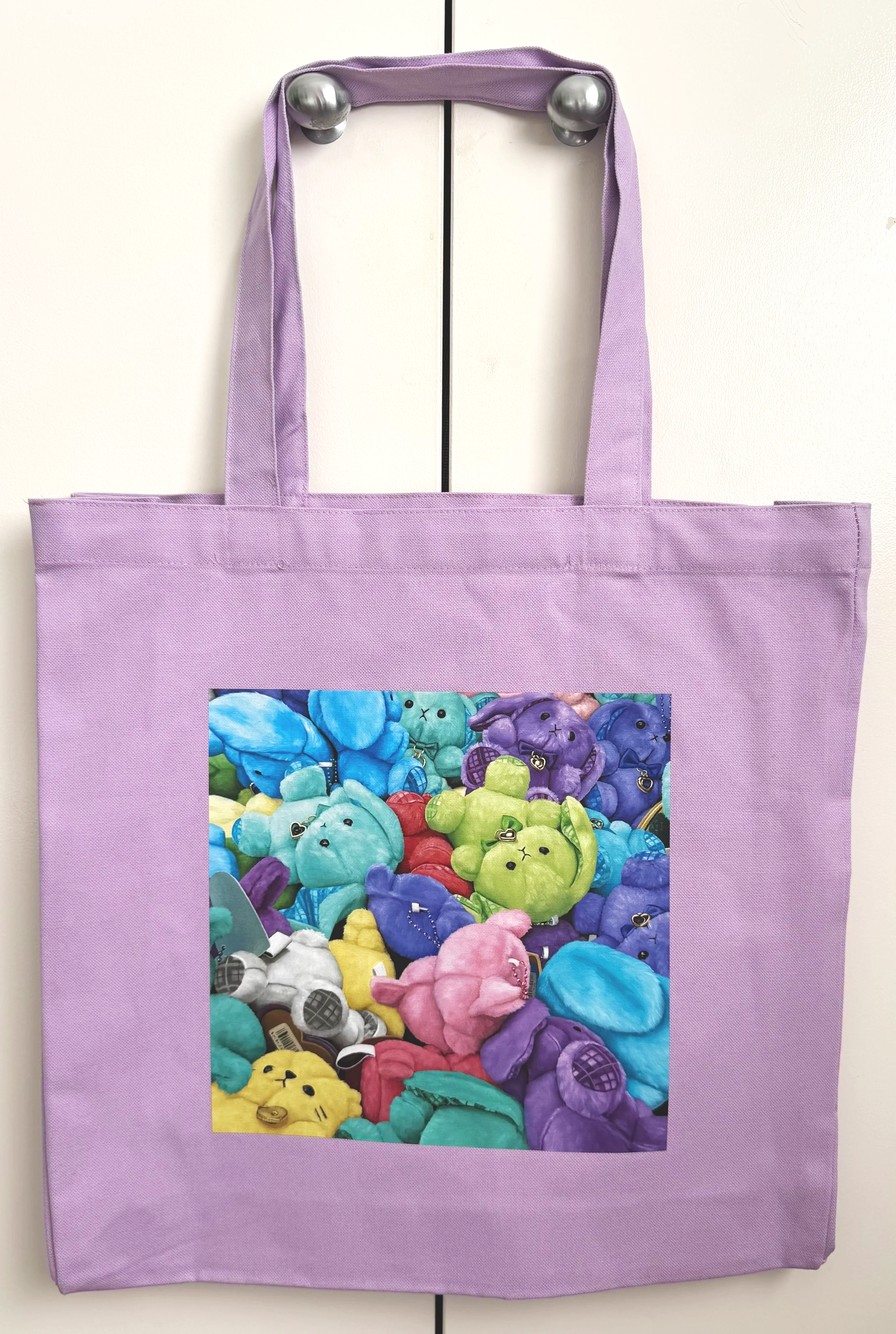 Plush Pile Tote Lavendar