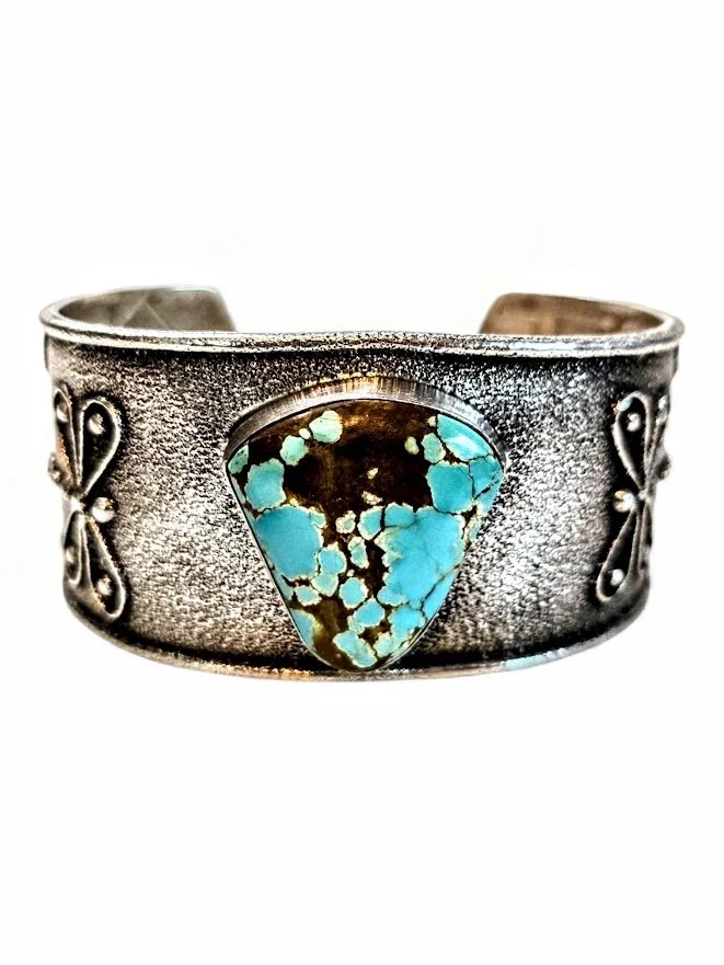Cordell Pajarito #8 Turquoise Cast Cuff