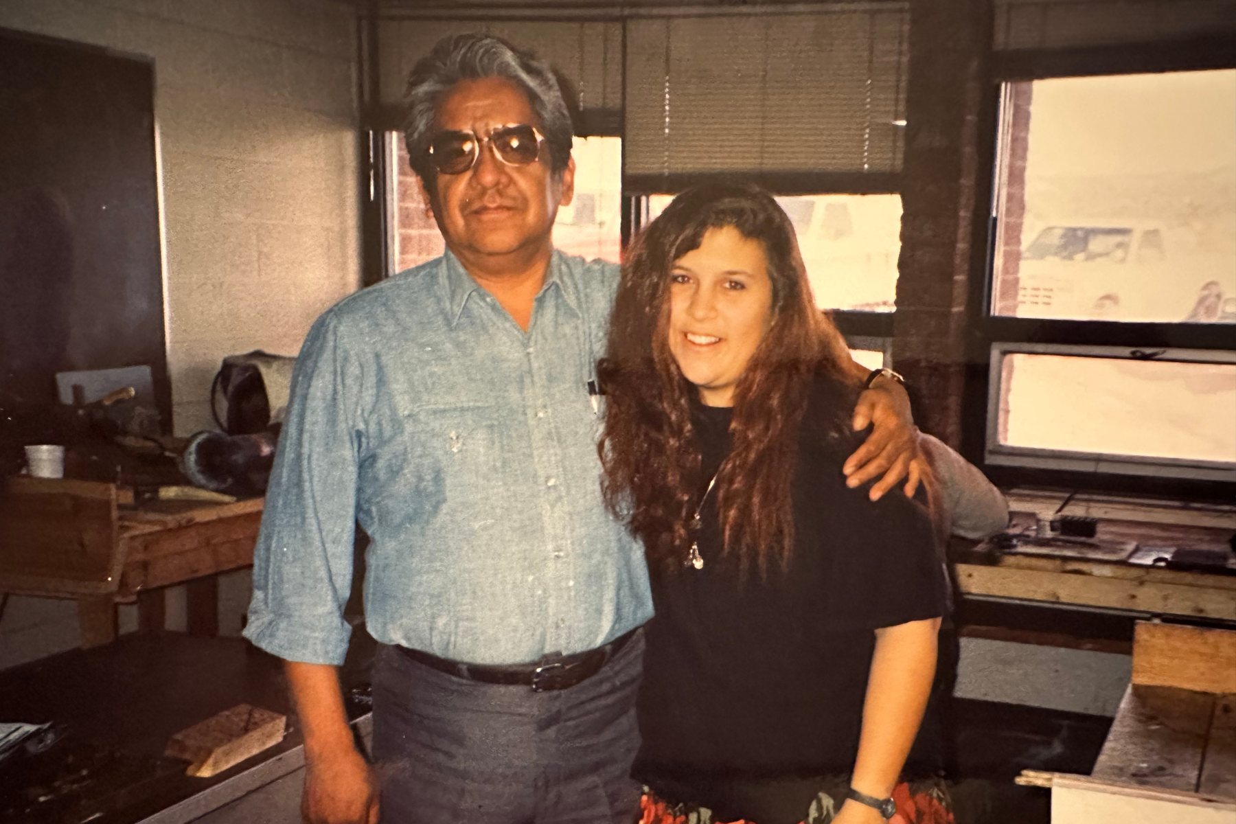 My silversmithing teacher, the fabulous Wilson Aronilth, Jr.