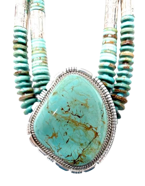 Astounding Ceremonial Kingman Necklace - Ca' Win (Kewa)