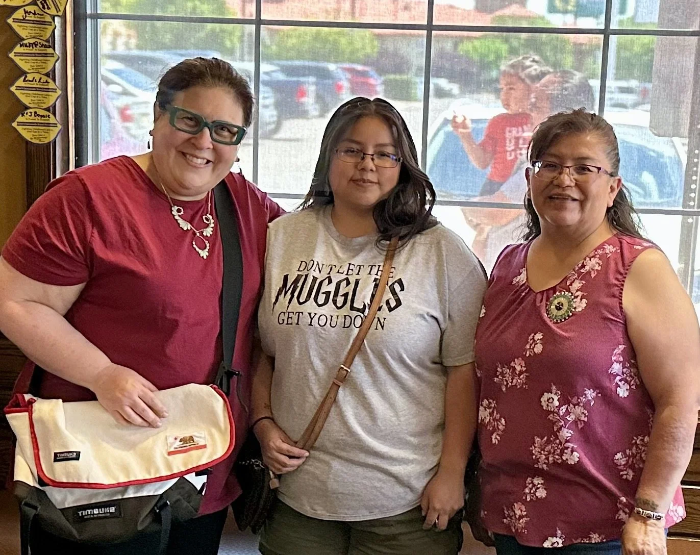 April Unkestine and her daughter, who is also an artist