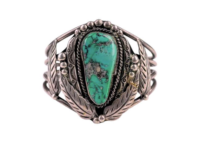 Vintage Green Turquoise Cuff (Navajo)