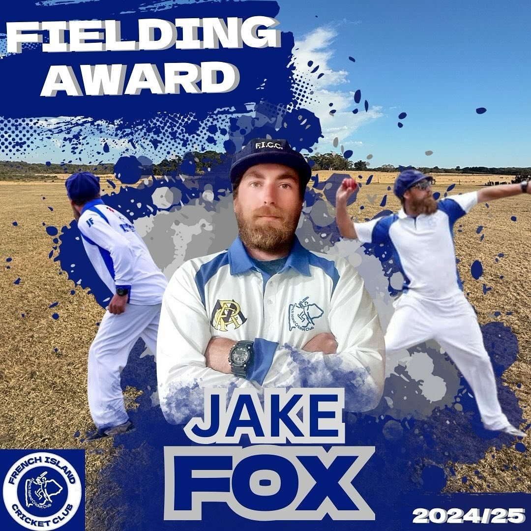 🏏Fielding Excellence! 🏏
A big congrats to Jake Fox, winner of the Fielding Award for the 2024/25 season! 🔥
Lightning quick across the turf and fearless on the boundary, Foxy shut down countless runs and pulled off some unreal stops this season. Wh