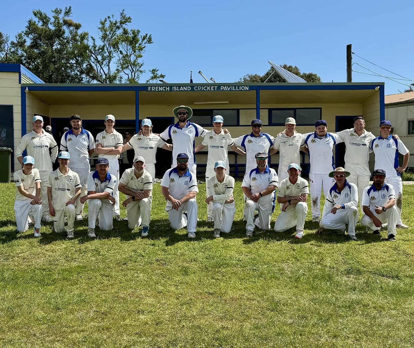On Saturday, French Island and Langwarrin stood side by side wearing black armbands for Ben Austin, a young cricketer gone too soon, never forgotten 🩵🤍
