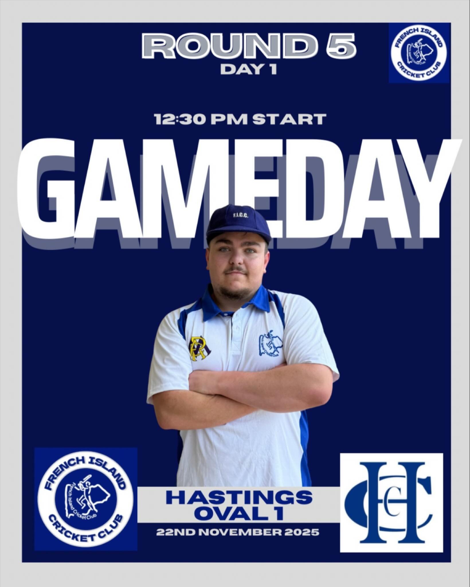 GAME DAY | ROUND 5 &mdash; DAY 1

The Islanders head to Hastings Oval 1 for a 12:30pm start, ready to launch into another big round. The group&rsquo;s fired up and looking to put in a strong Day 1 performance.

Time to make a statement. 💙🤍