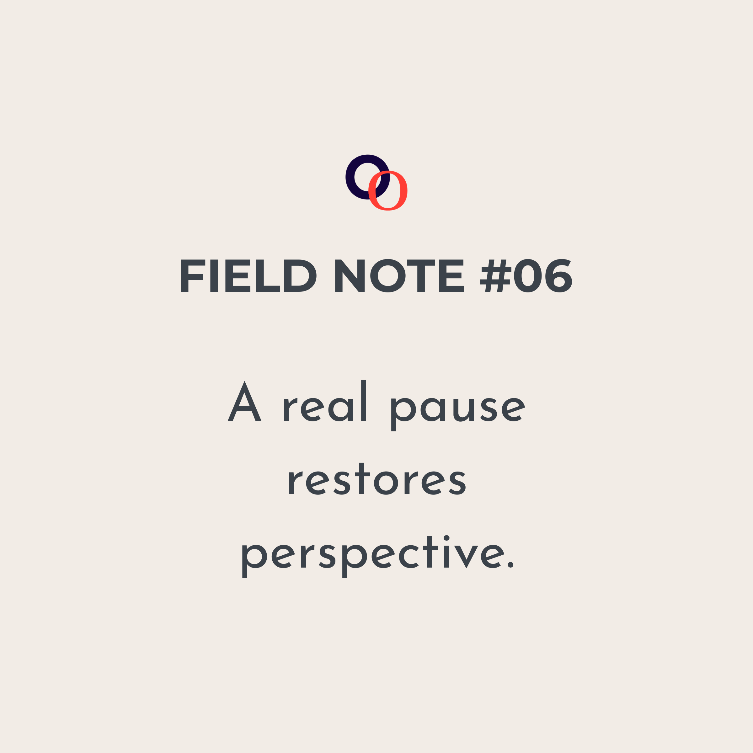 Pause Is Part of Resilience