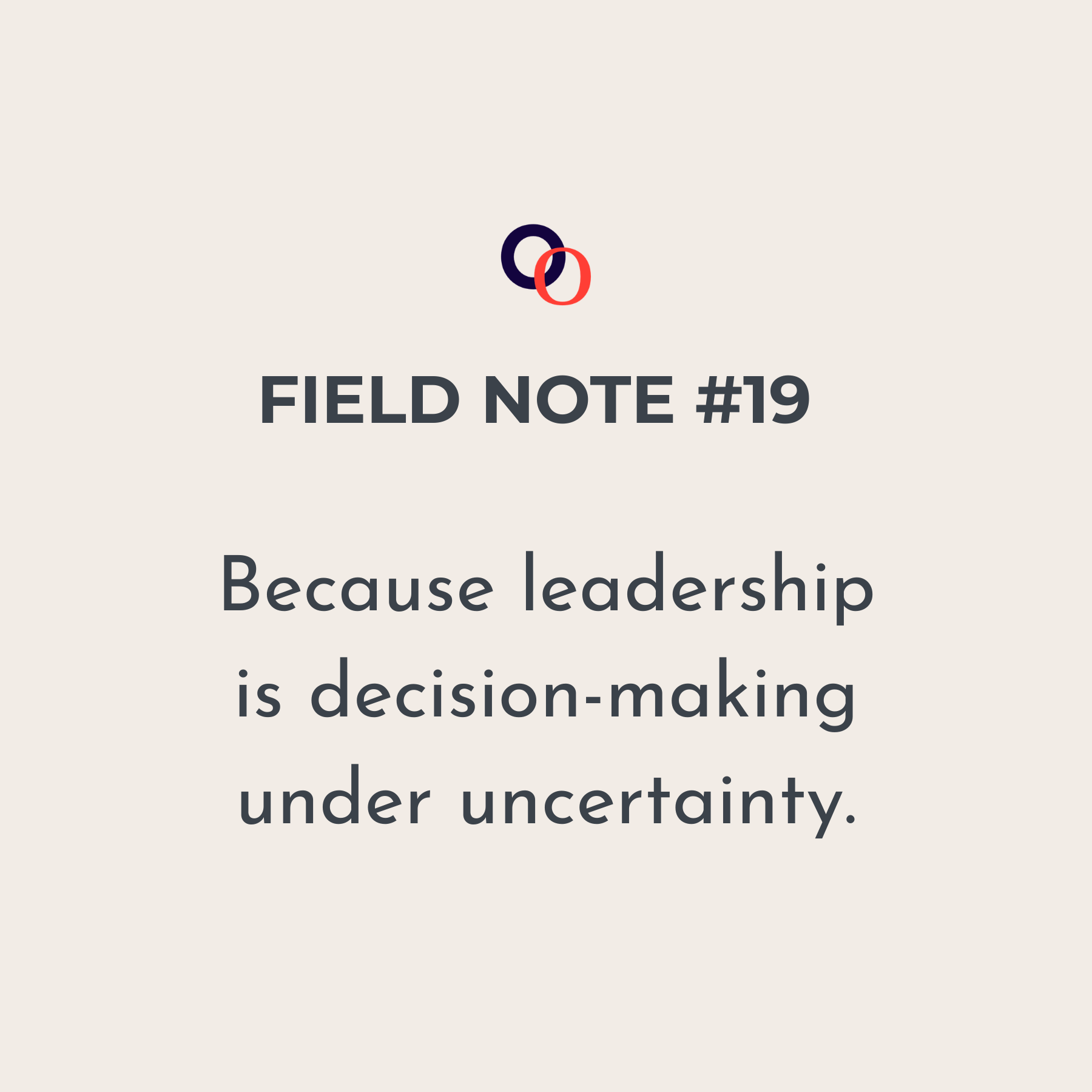 Leadership Is Risk Management