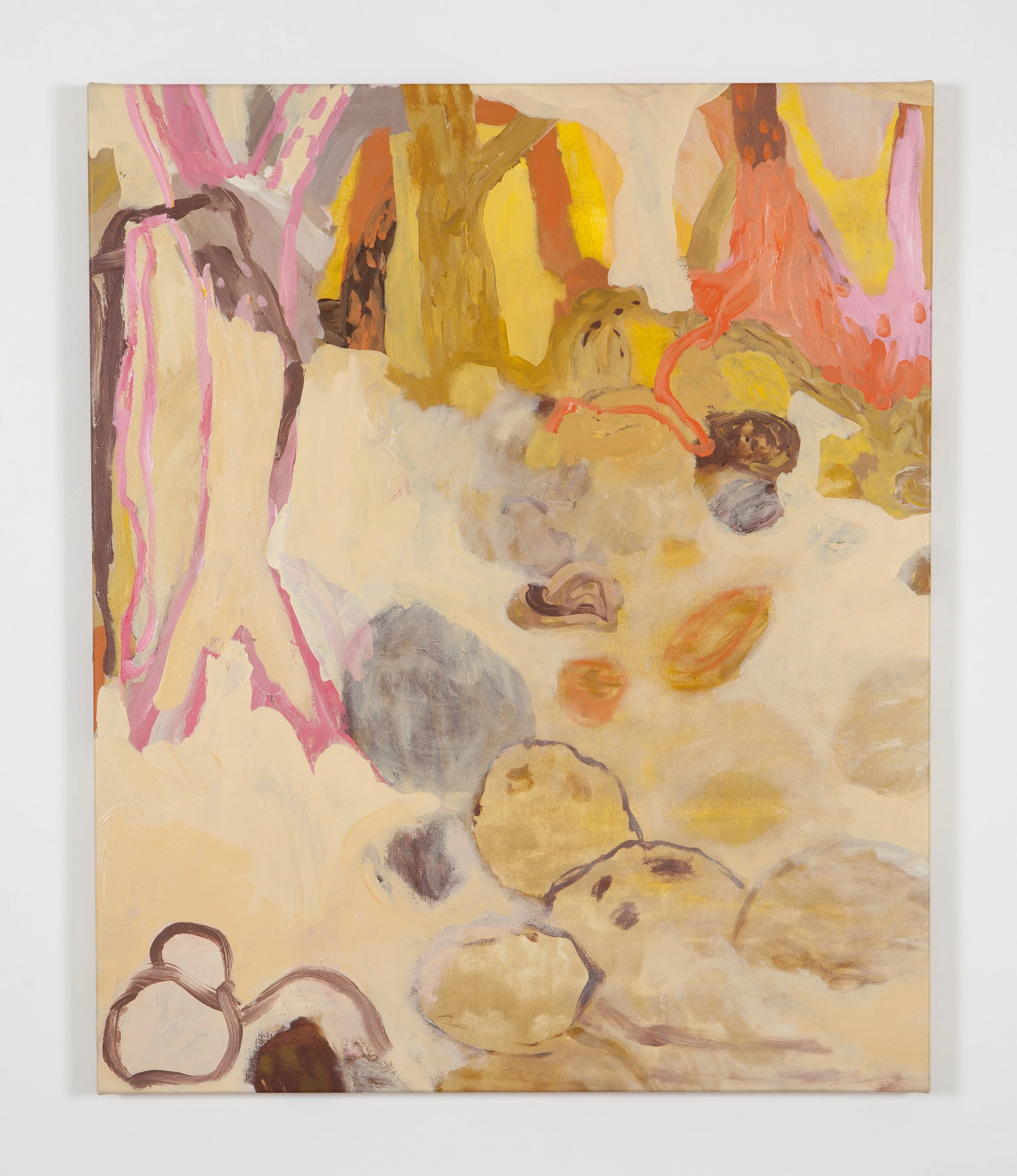 Suspended in Mycelium Intelligence (1), 100 x 83 cm, acrylic on canvas, 2022