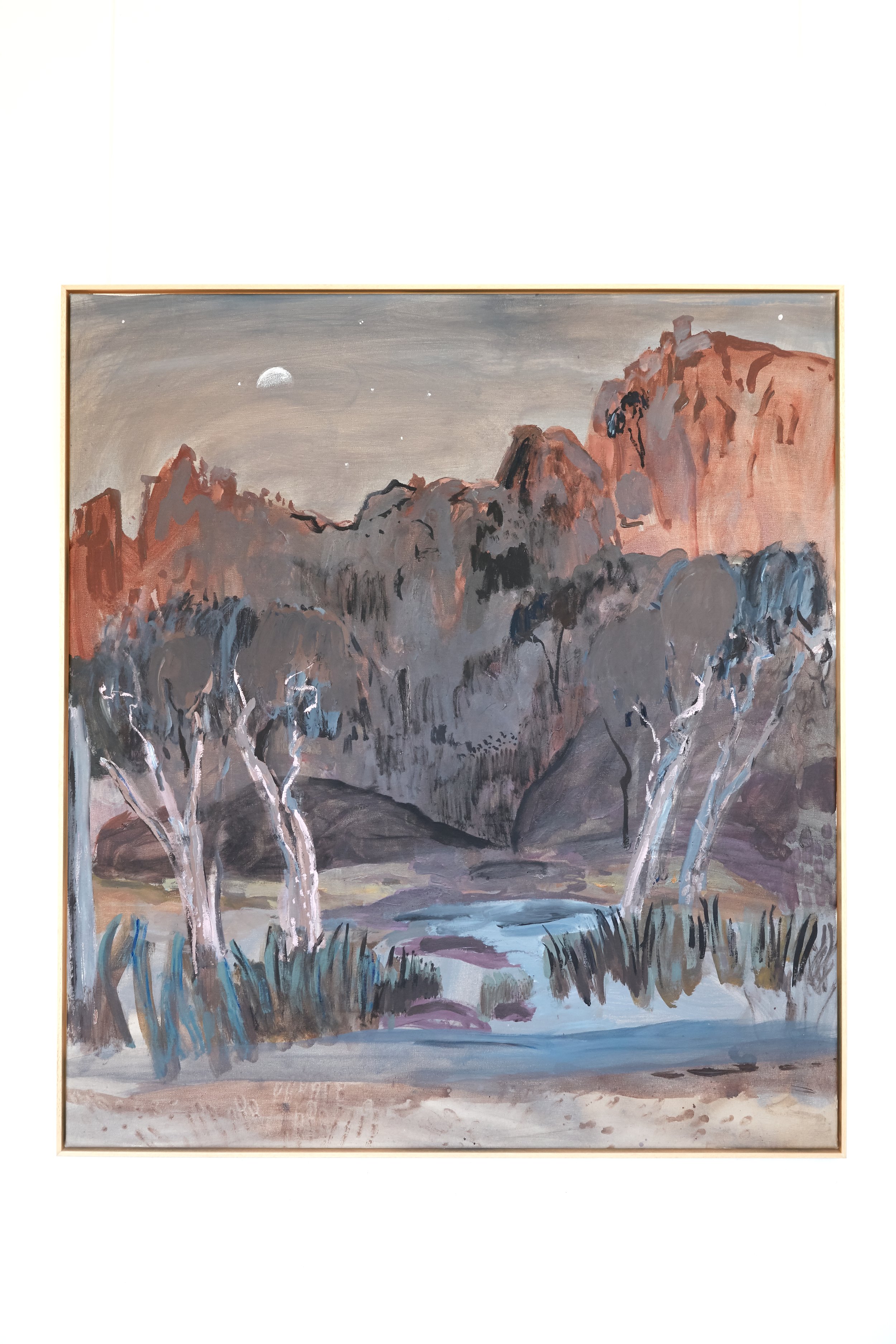 Moonlight Range, acrylic on canvas, 122 x 110cm, 2020