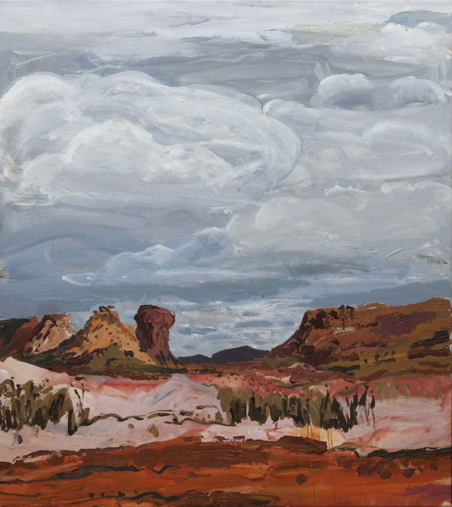 Cloudscape, acrylic on canvas, 143 x 127cm, 2020
