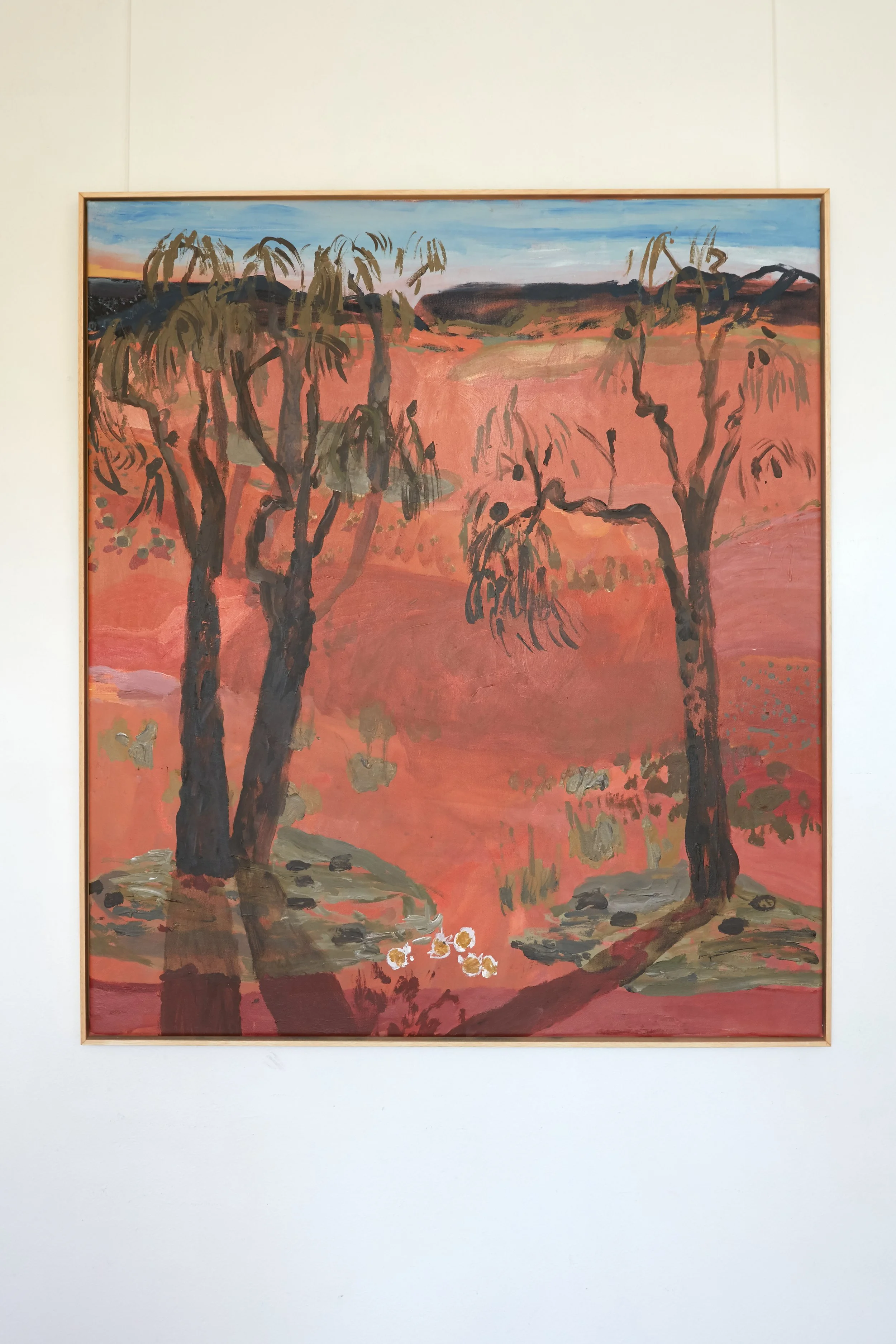 Desert Oaks,  acrylic on canvas, 115 x 101cm, 2020