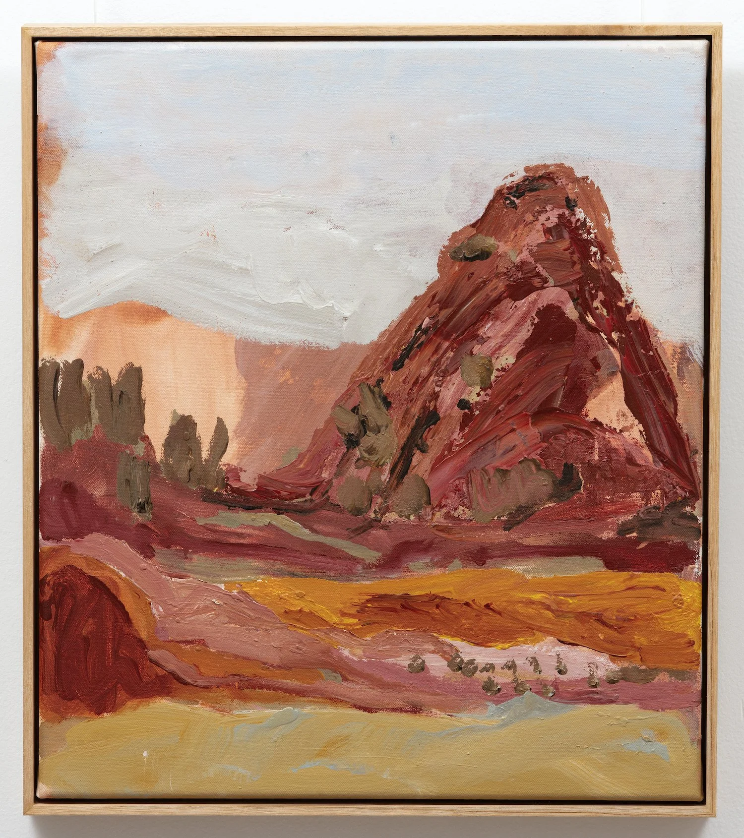 Range Study,  acrylic on canvas, 40 x 30cm, 2020