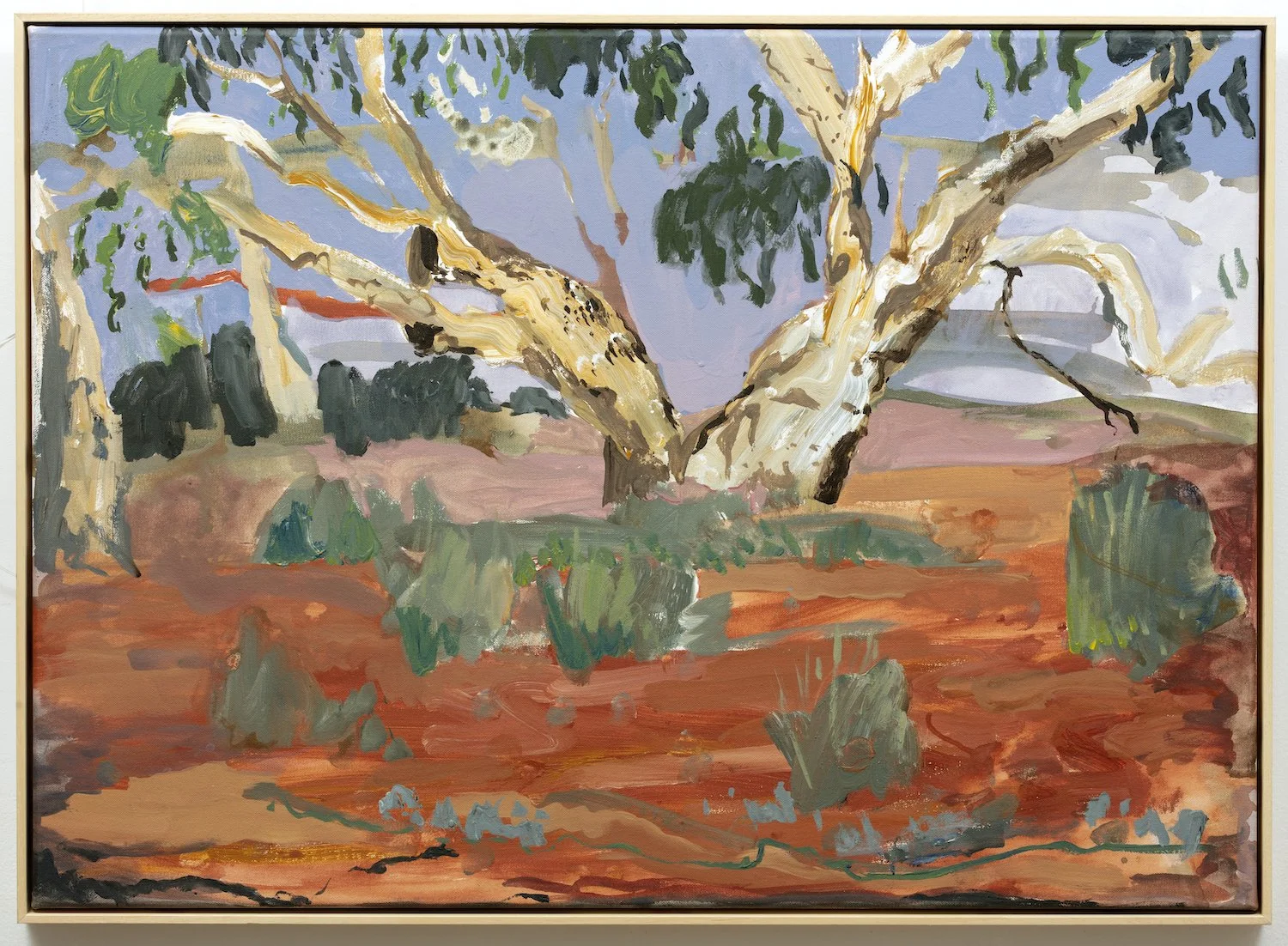 Big River Red,  acrylic on canvas, 74 x 100cm, 2020