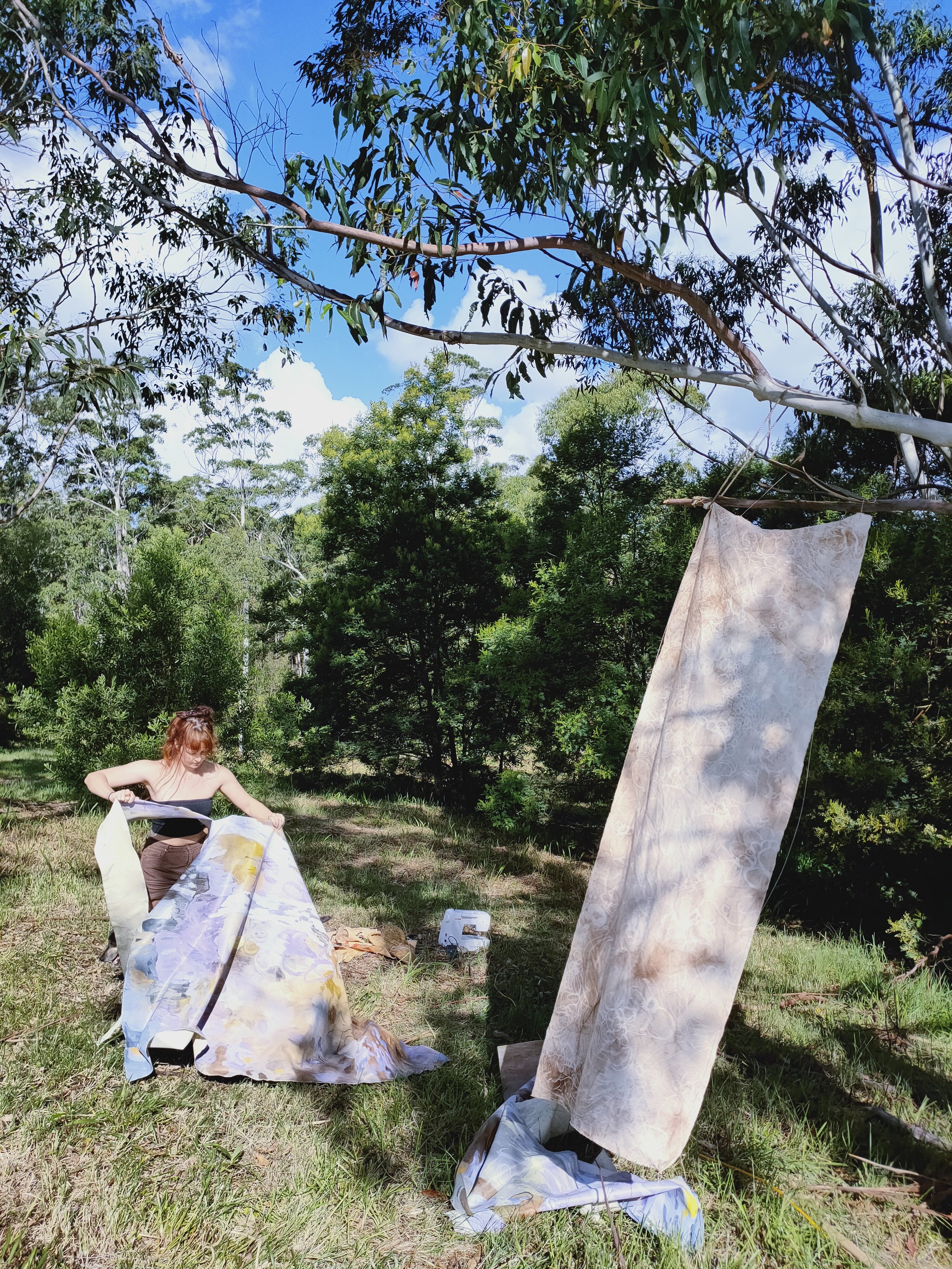 working in outdoor studio - subscending anthropocentrism .jpg