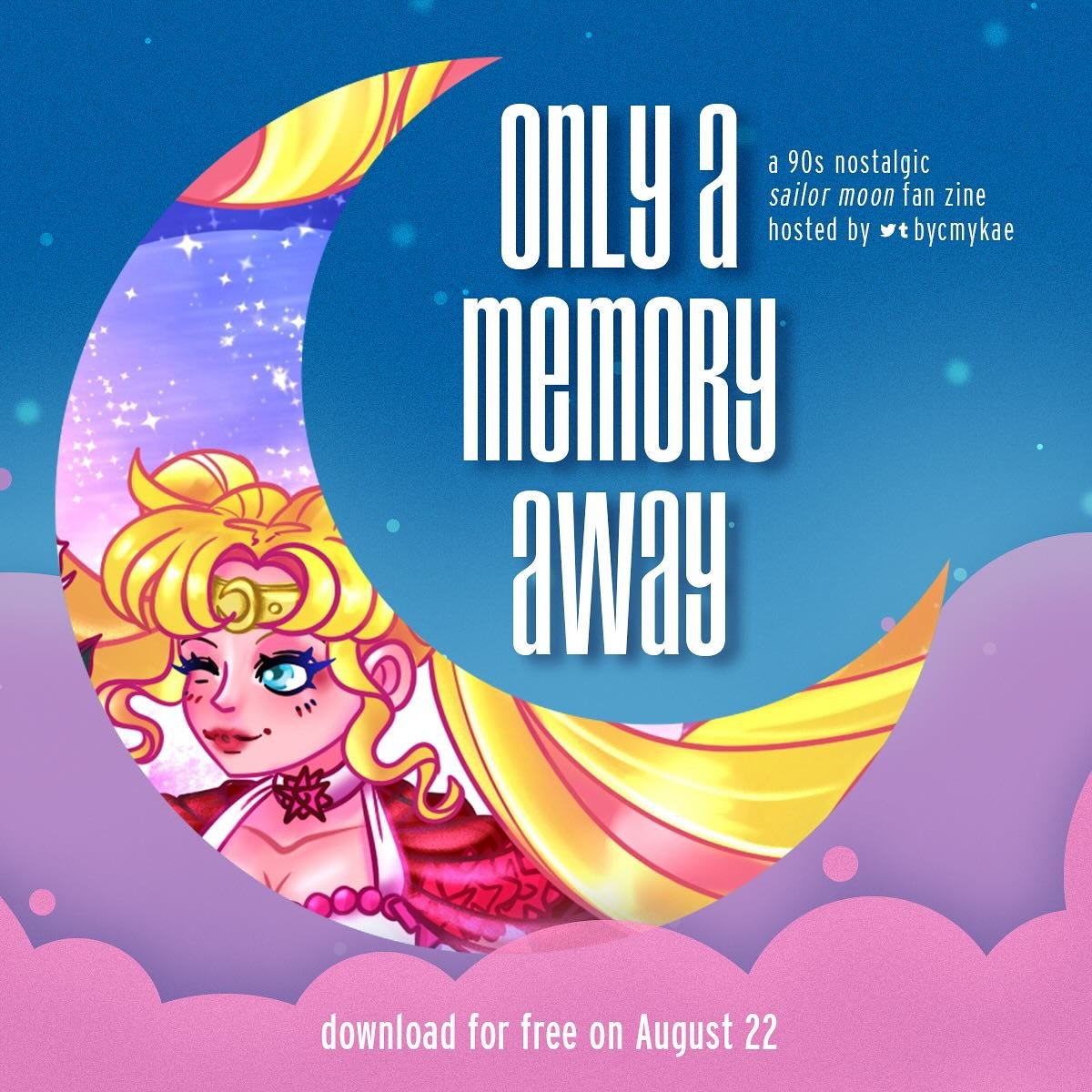 A bit late posting this, since the zine itself launches today, but I am so excited to show off this preview for a piece I have contributed to the &quot;Only A Memory Away&quot; Sailor Moon x 90s Nostalgia Zine! 
Link to the free download will be up o