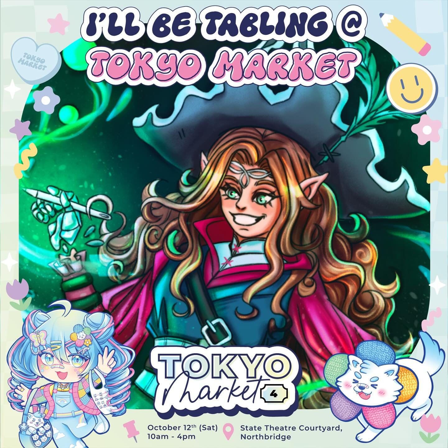 Yes, that&rsquo;s right!! Come find me this weekend for my final public appearance this year, at Tokyo Market! This year it will be in the State Theatre Courtyard, in Northbridge :)

Come find me at table B13, directly opposite the main stage nestled