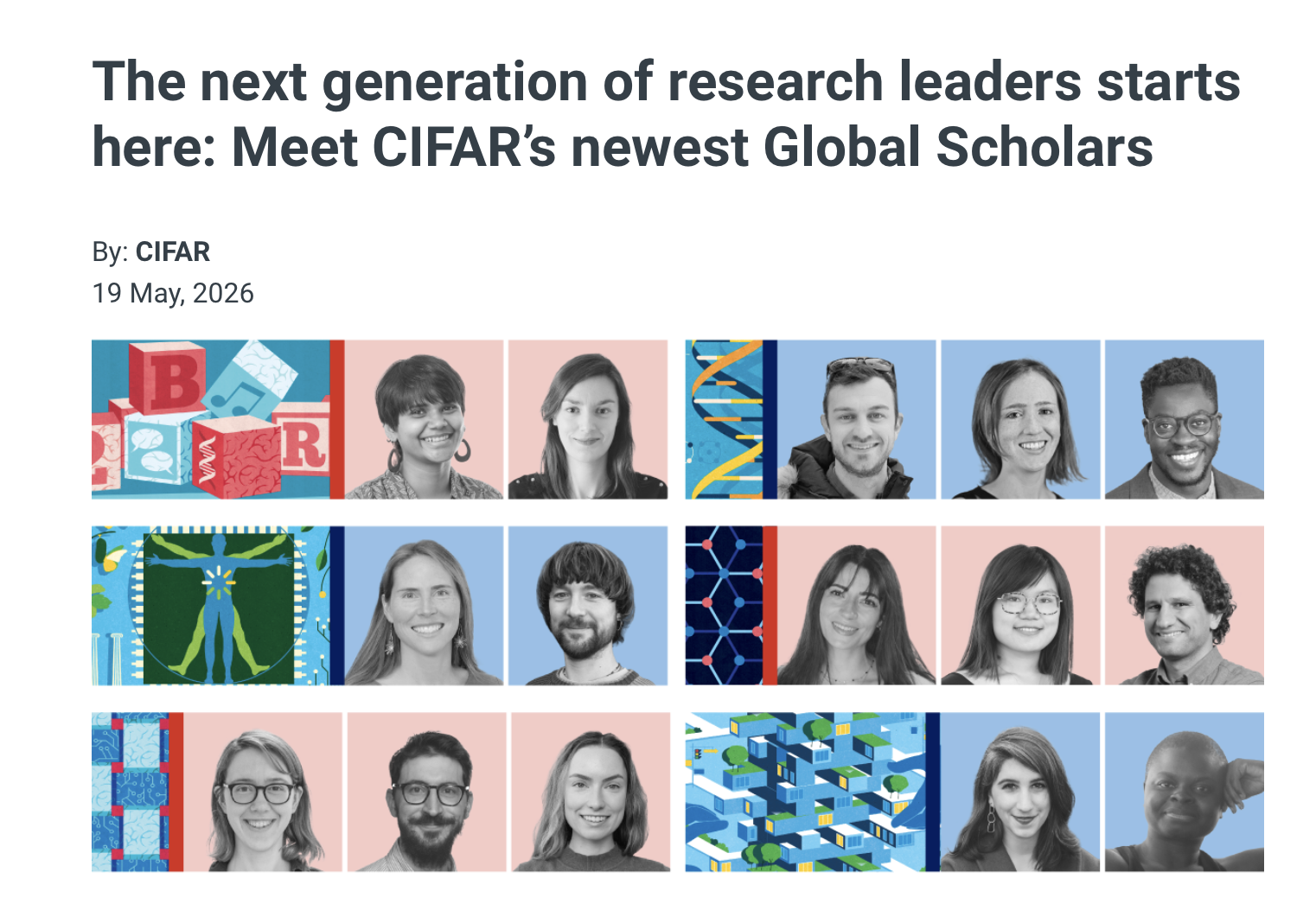 Zhurun (Judy) Ji Named CIFAR Global Scholar for 2026–2028