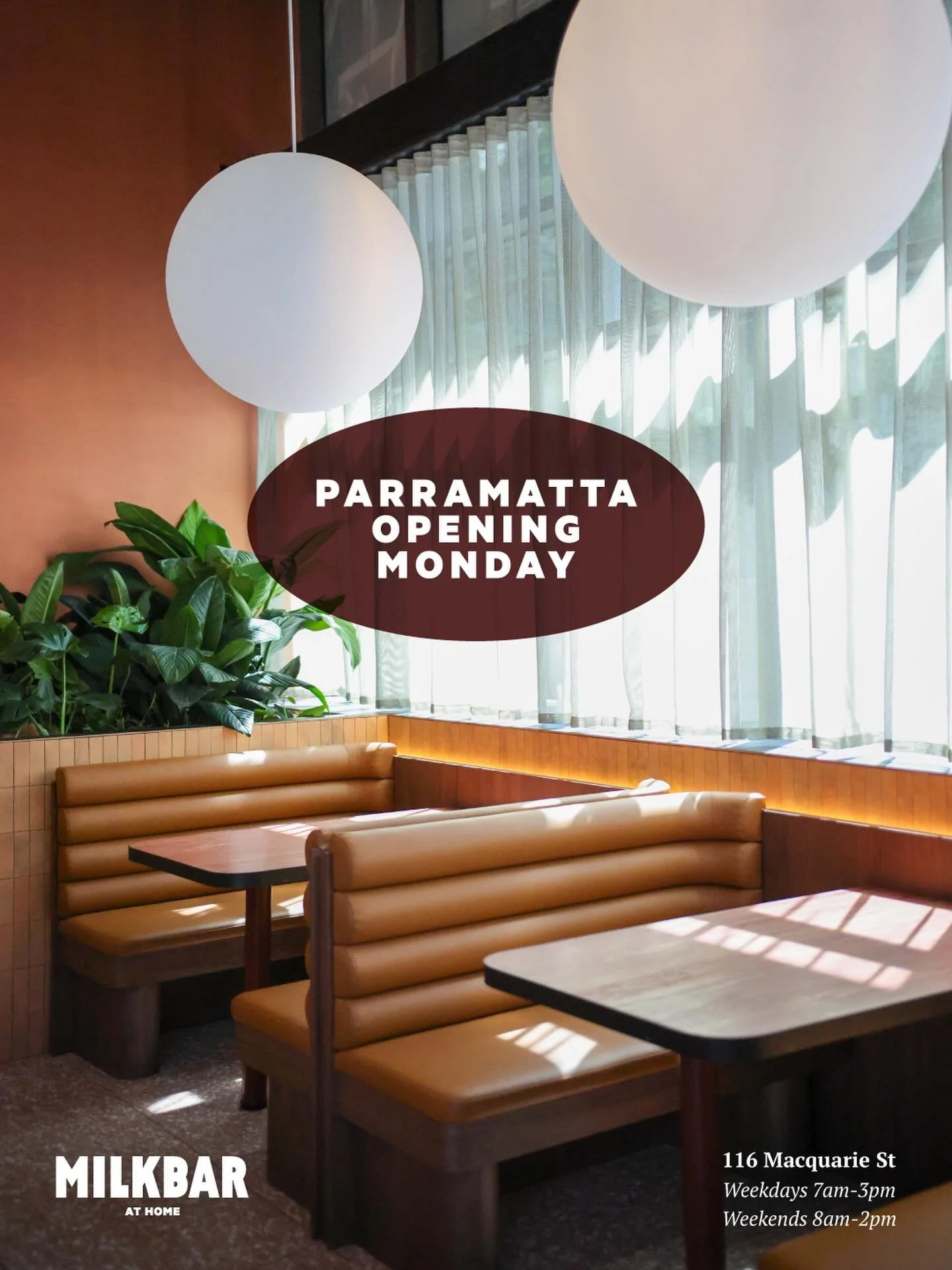 Alright Sydney&hellip; We. Are. On. It all kicks off on Monday! Come and check out the new kid on the block from 7am. Let&rsquo;s do it 🤝 
#parramatta #sydney #milkbarathome
