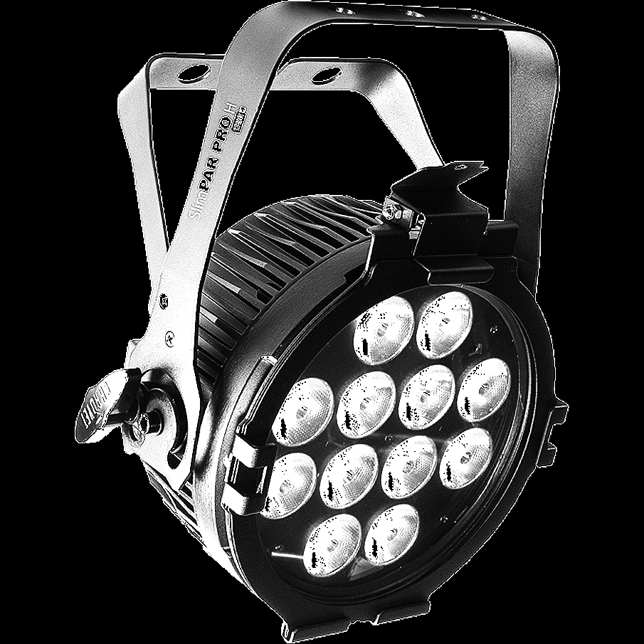 A professional LED stage or studio light with multiple bulbs and a handle for adjustments.
