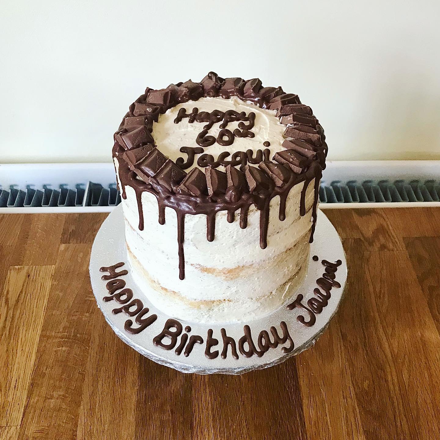 Naked Cadbury Drip cake 🍫 I am open for cake orders so send me a DM if you&rsquo;re interested in one of these bad bois 🎂