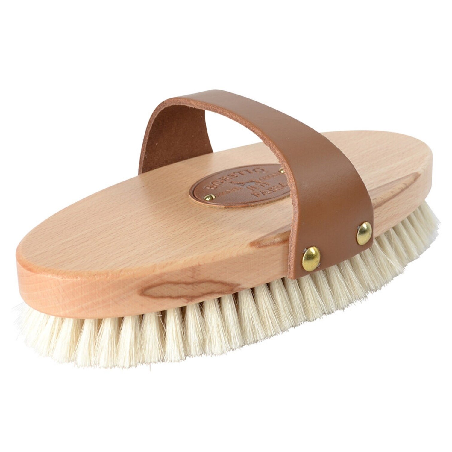 Brosse en poils de chèvre avec lanière en cuir L.jpeg