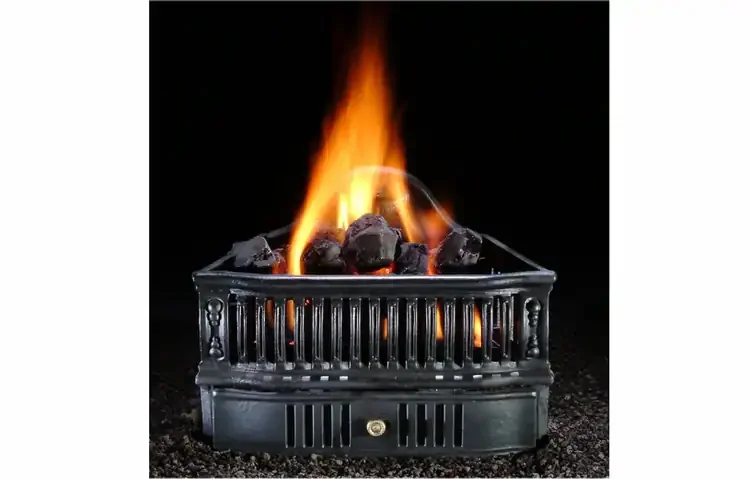 Hargrove Olde World Vented Coal Basket - Compact European Fireplace Elegance