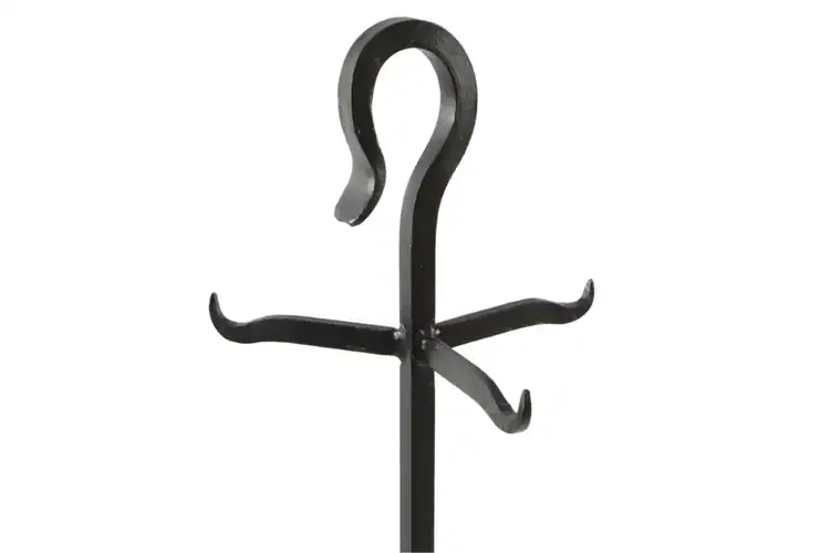 Berlin Fireplace Tool Set – Minimalist Wrought Iron Fireplace Accessories Yoke