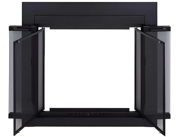 Ardmore Black Fireplace Door Bifold Doors And Gate Mesh Door Open