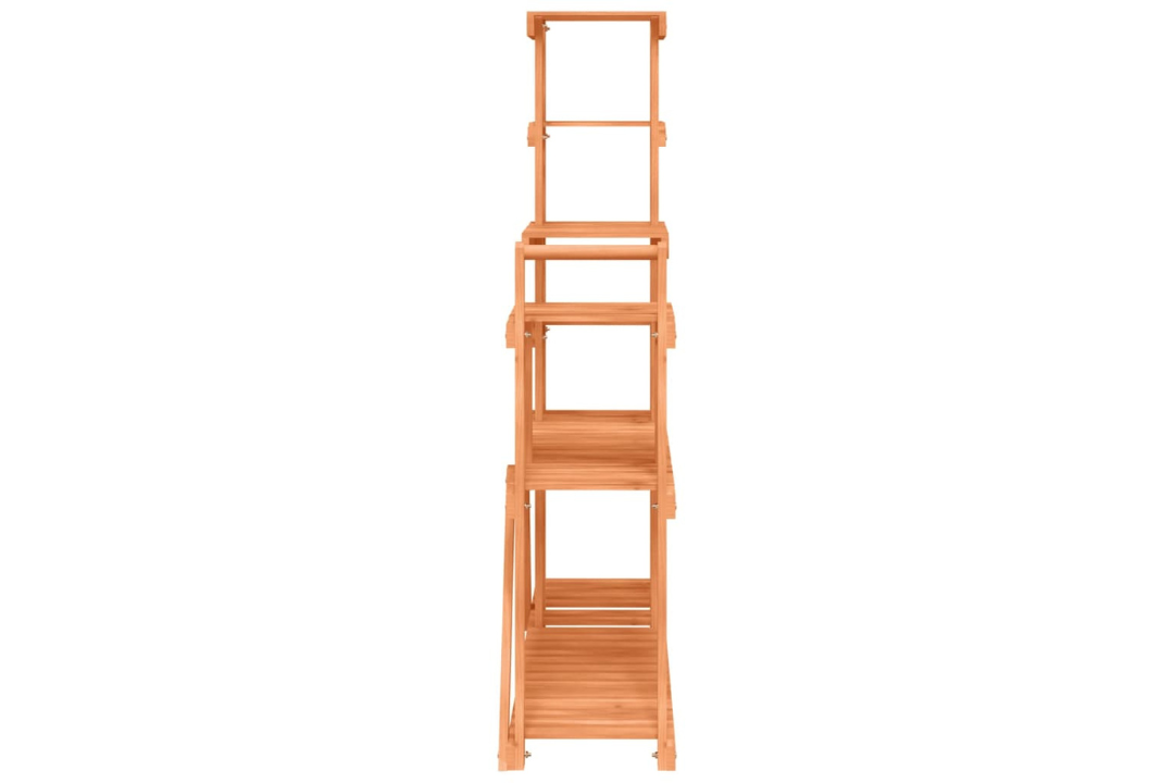 Stylish Solid Wood Fir Flower Stand 110 x 25 x 111 cm in Light Brown