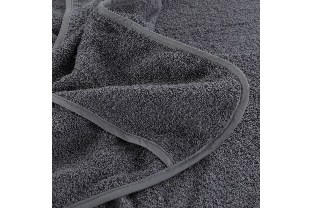Quick-Drying Beach Towels 4 pcs – 60 x 135 cm in Anthracite with 400 GSM Cotton Blend