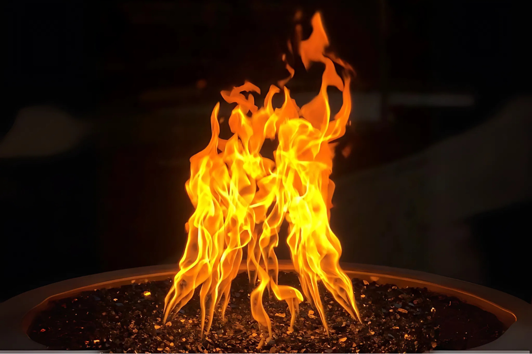 Dancing flames from the HPC Penta Torpedo Burner