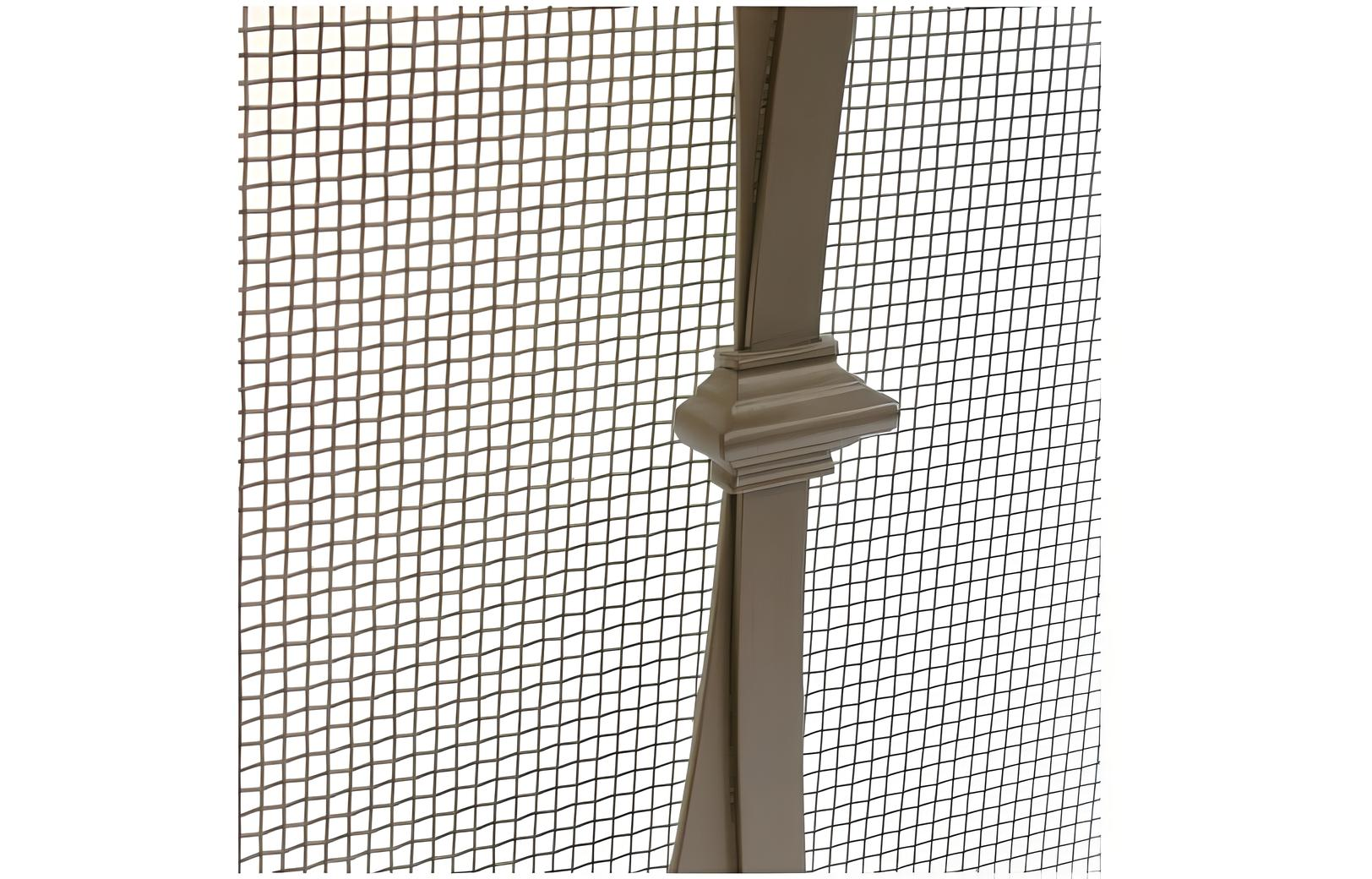 Addison Burnished Bronze Single Panel Fireplace Screen Detail