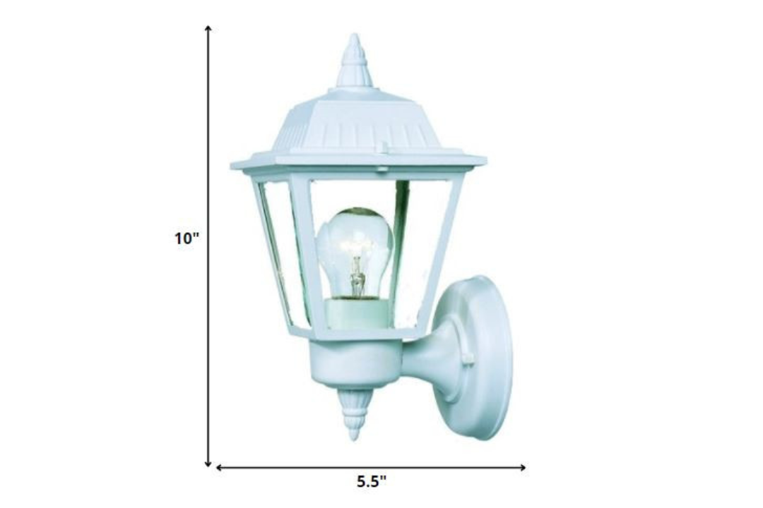 White Cast Aluminum Outdoor Wall Light Specifications