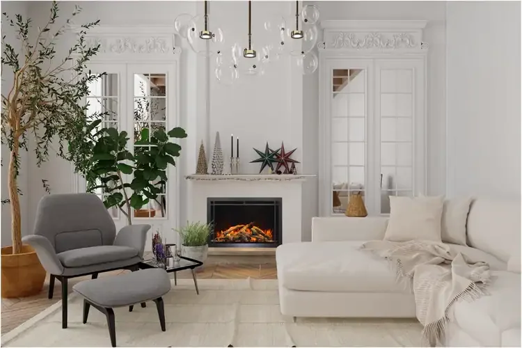 Traditional Lumina Electric Fireplace by Amantii