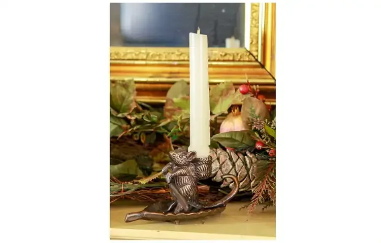 Intrepid Mouse Candle Holder