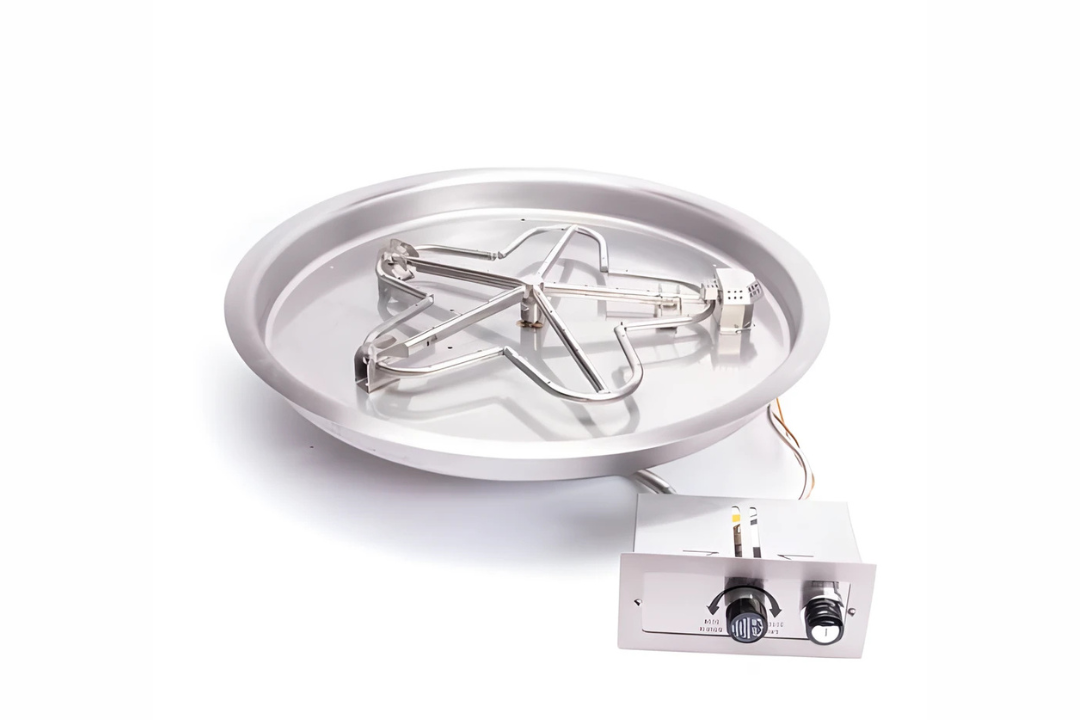 HPC Round Bowl Inserts Push Button Ignition Standard Burner