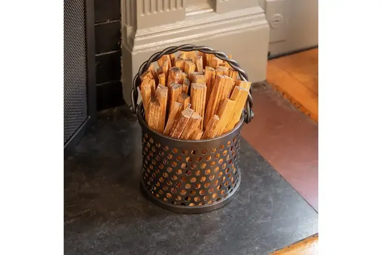 Twisted Rope Fatwood Caddy with 4 lbs. Natural Fire Starters