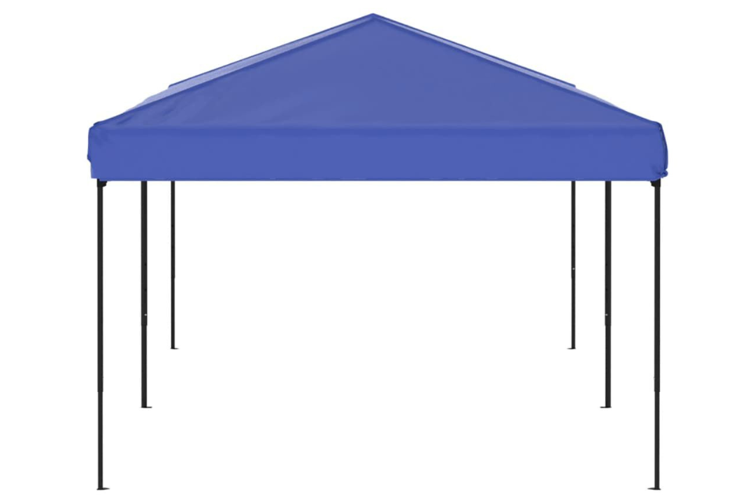 Water-Resistant Folding Party Tent 3 x 6 m in Blue with 210D Oxford Fabric with Silver Coating